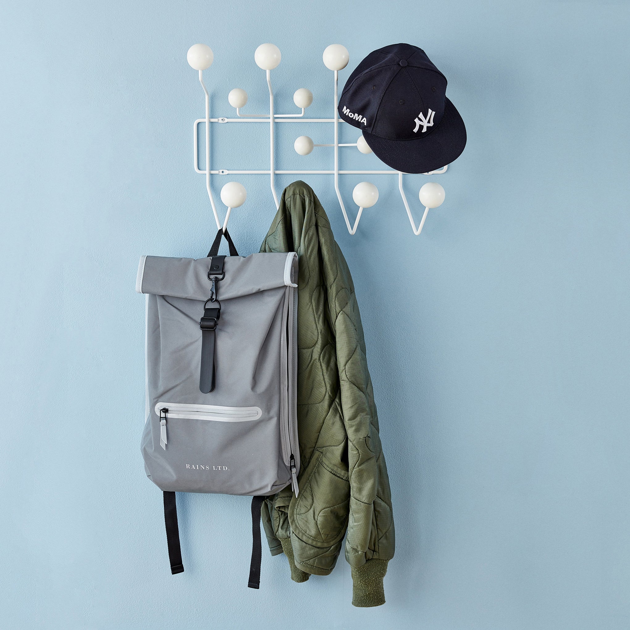 Eames® Hang-It-All Coat Rack from Herman Miller - White/ Walnut - Image 5