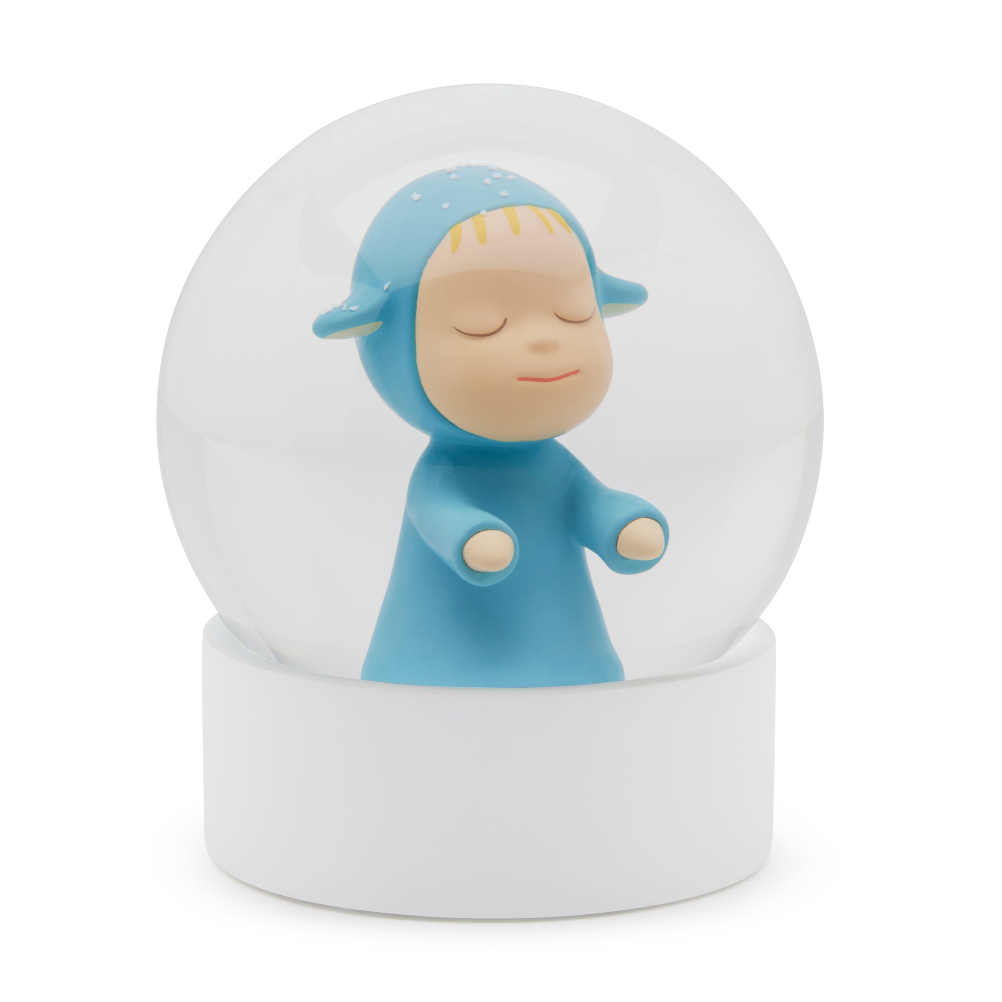 Yoshitomo Nara Little Wanderer Snow Globe - Blue - Image 4
