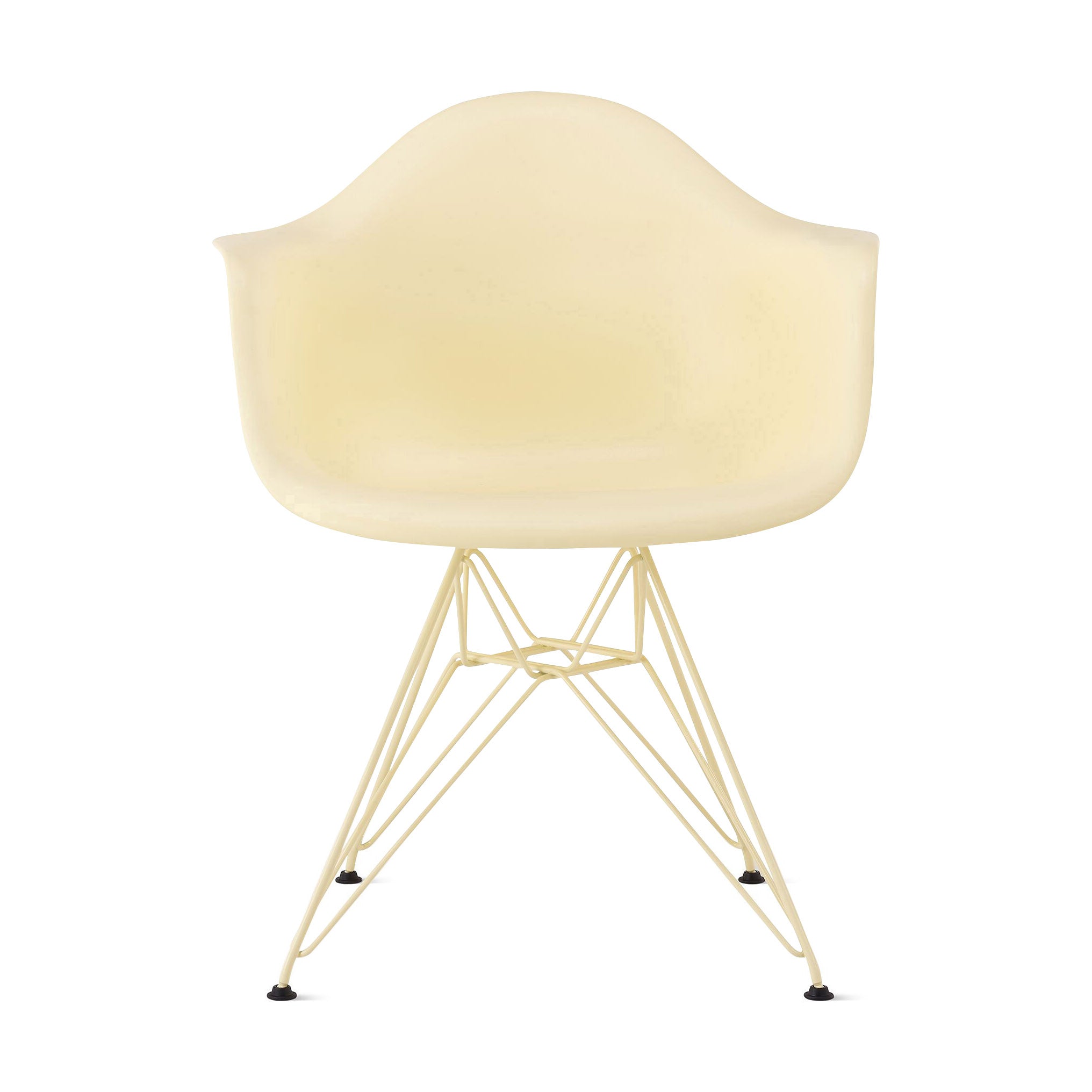 Herman Miller x HAY Eames Molded Recycled Plastic Armchair - Powder Yellow - Image 3