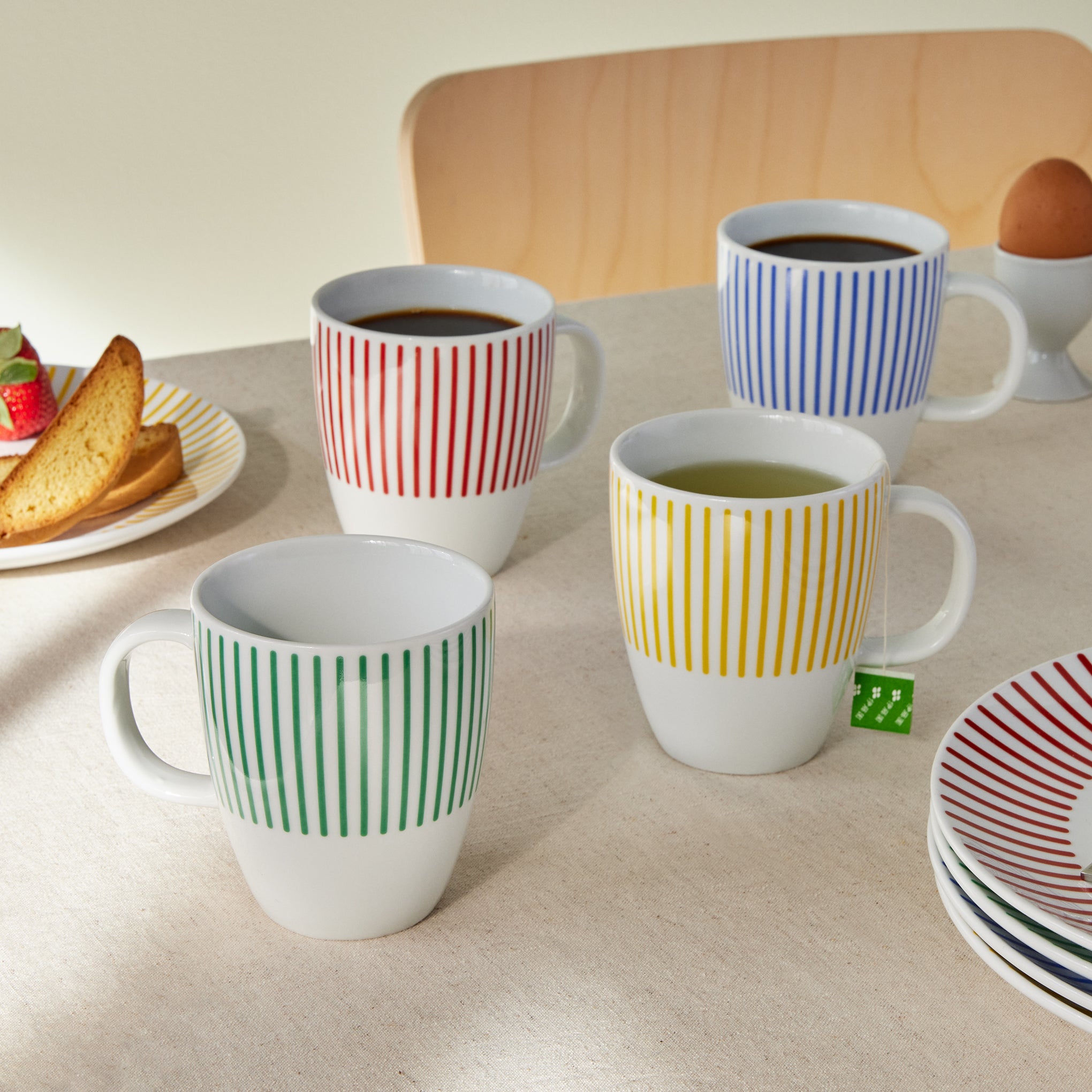 Bodum Jazz Porcelain Mugs - Set of 4 - Image 5