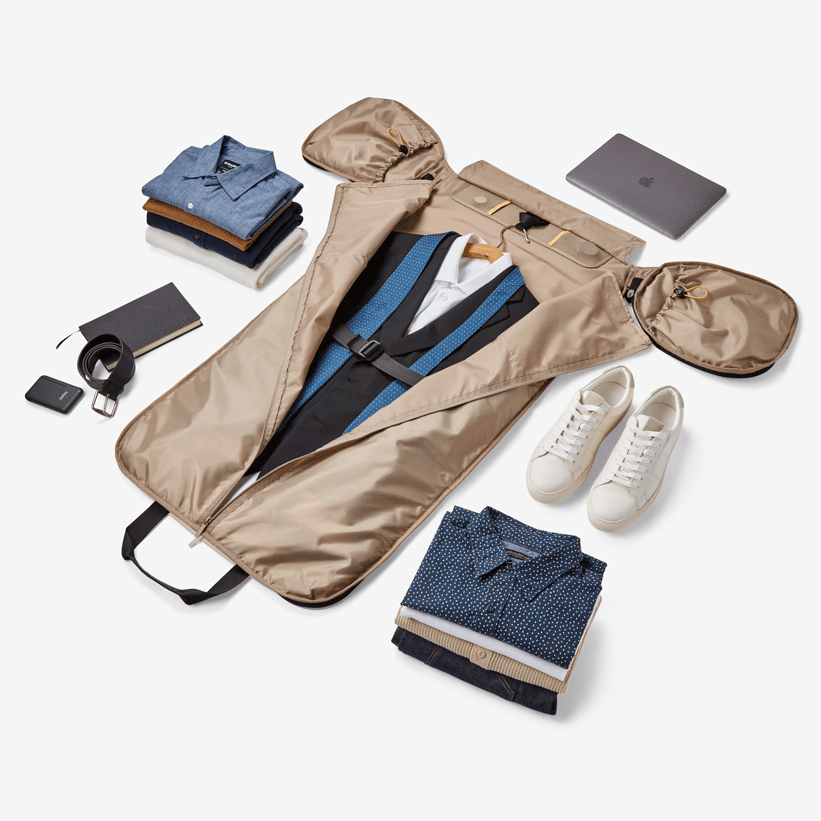 Halfday Premium Travel Garment Carry-On Duffle Bag - Jet - Image 7