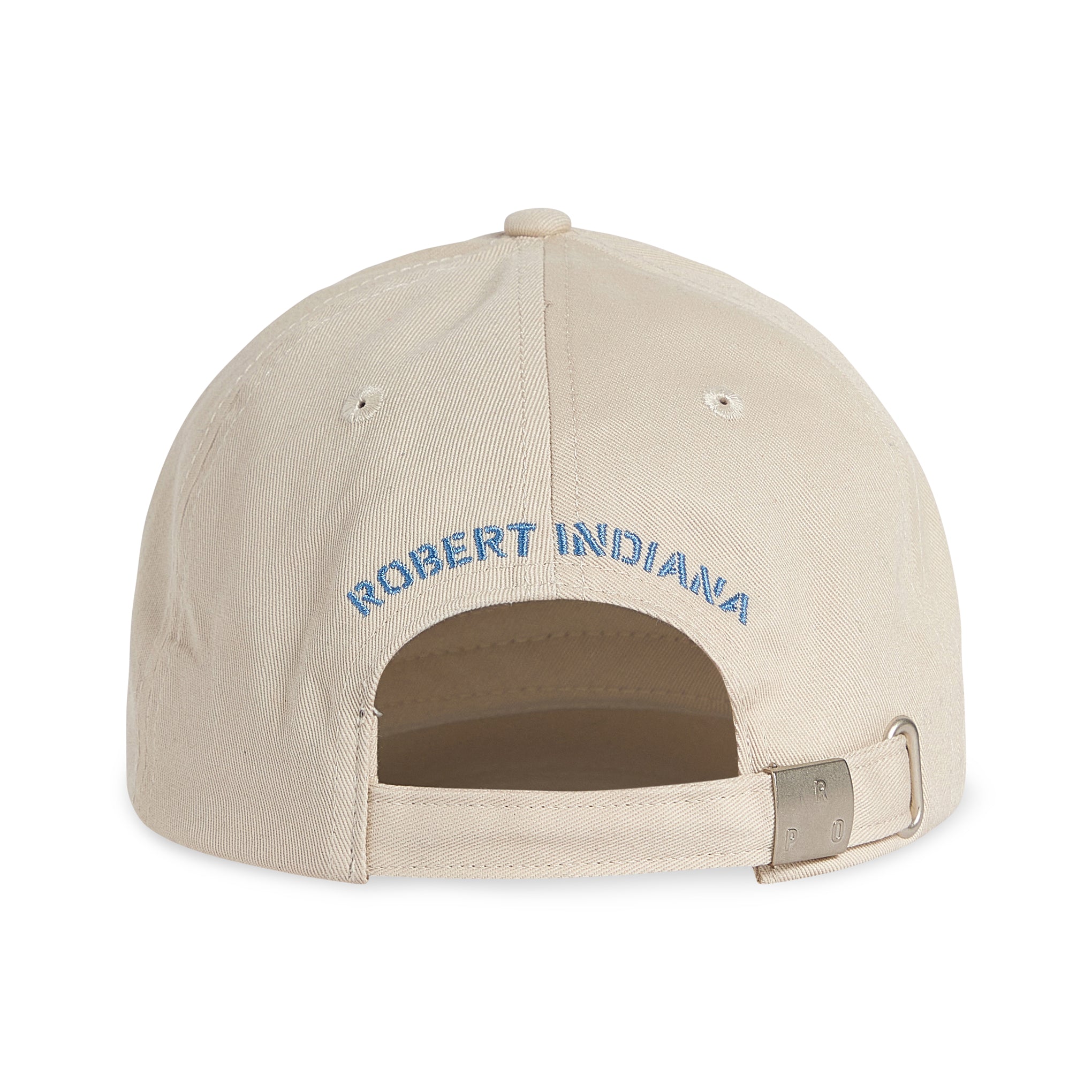 Robert Indiana LOVE Cotton Canvas Baseball Cap - Ivory - Image 4
