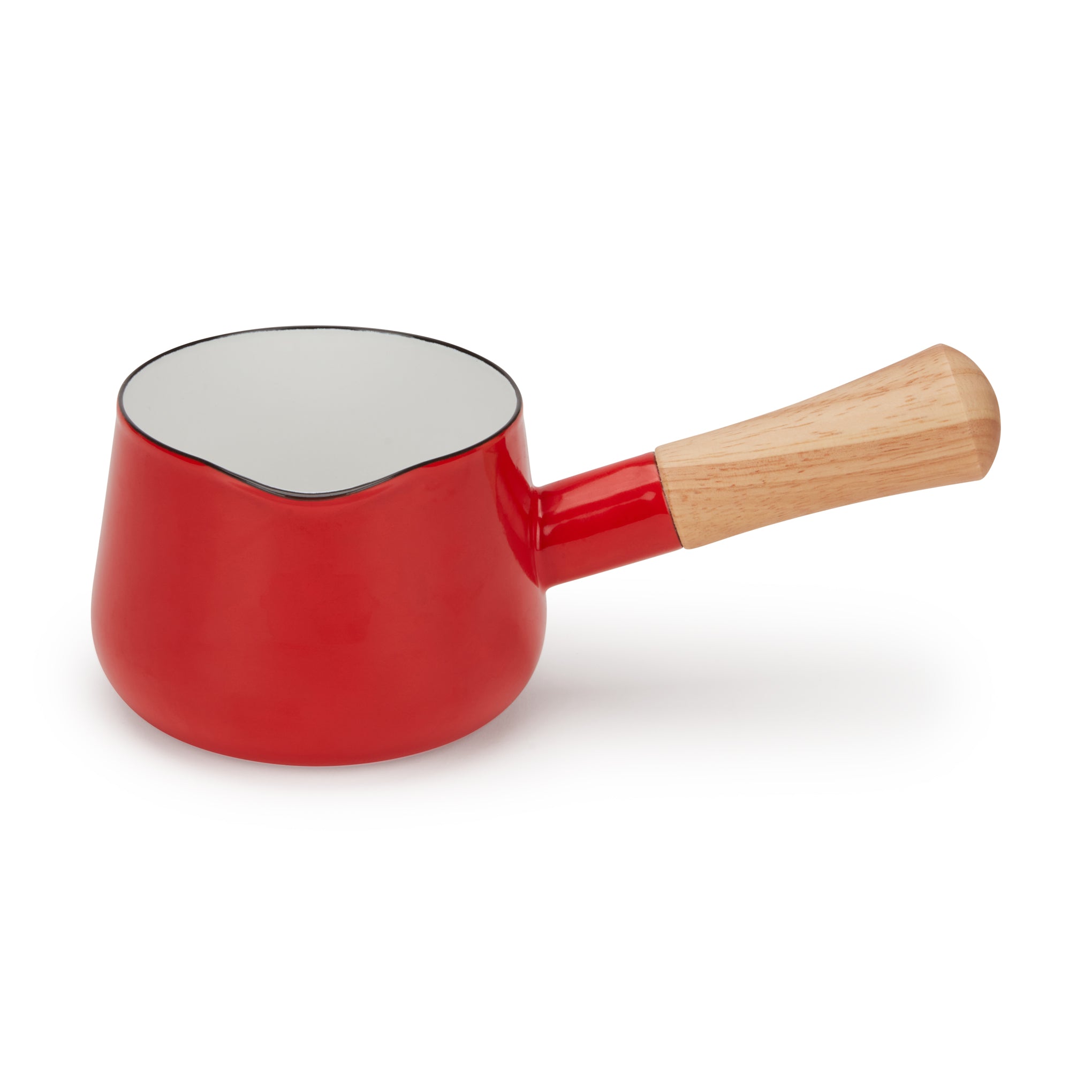 Porcelain Enamel Milk Pan - Red