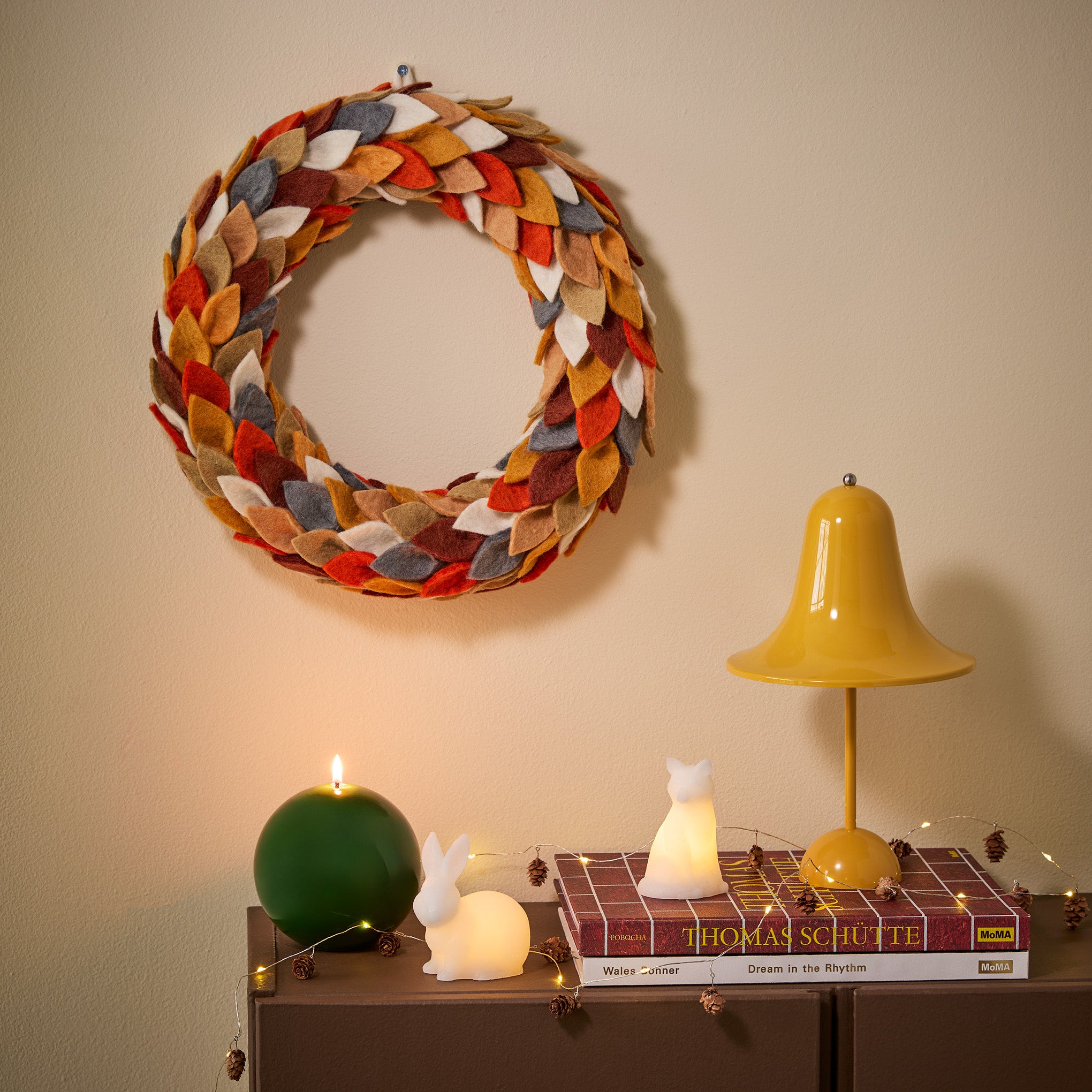 Fall Foliage Felt Wreath - Image 2