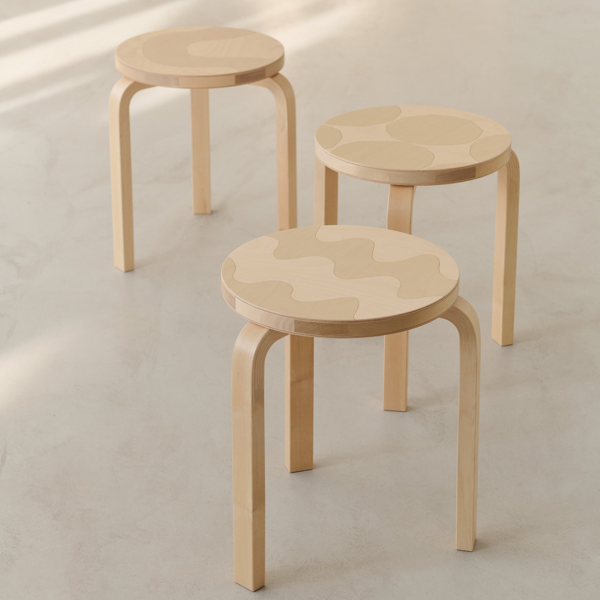 Artek Aalto Marimekko Stacking Stool 60 - Kivet - Image 7