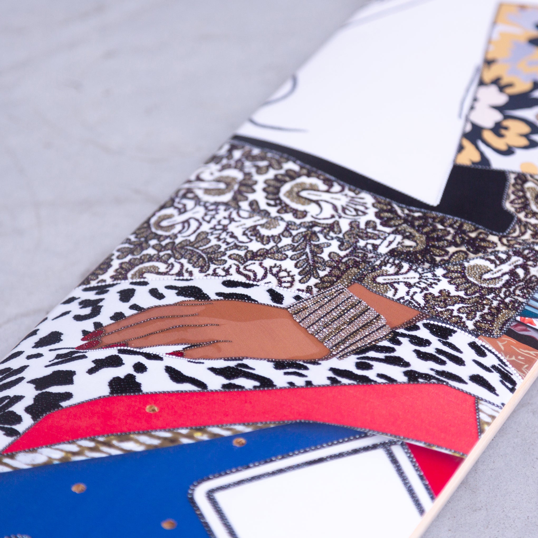 Mickalene Thomas Din Avec La Main Skateboard Triptych - Image 4