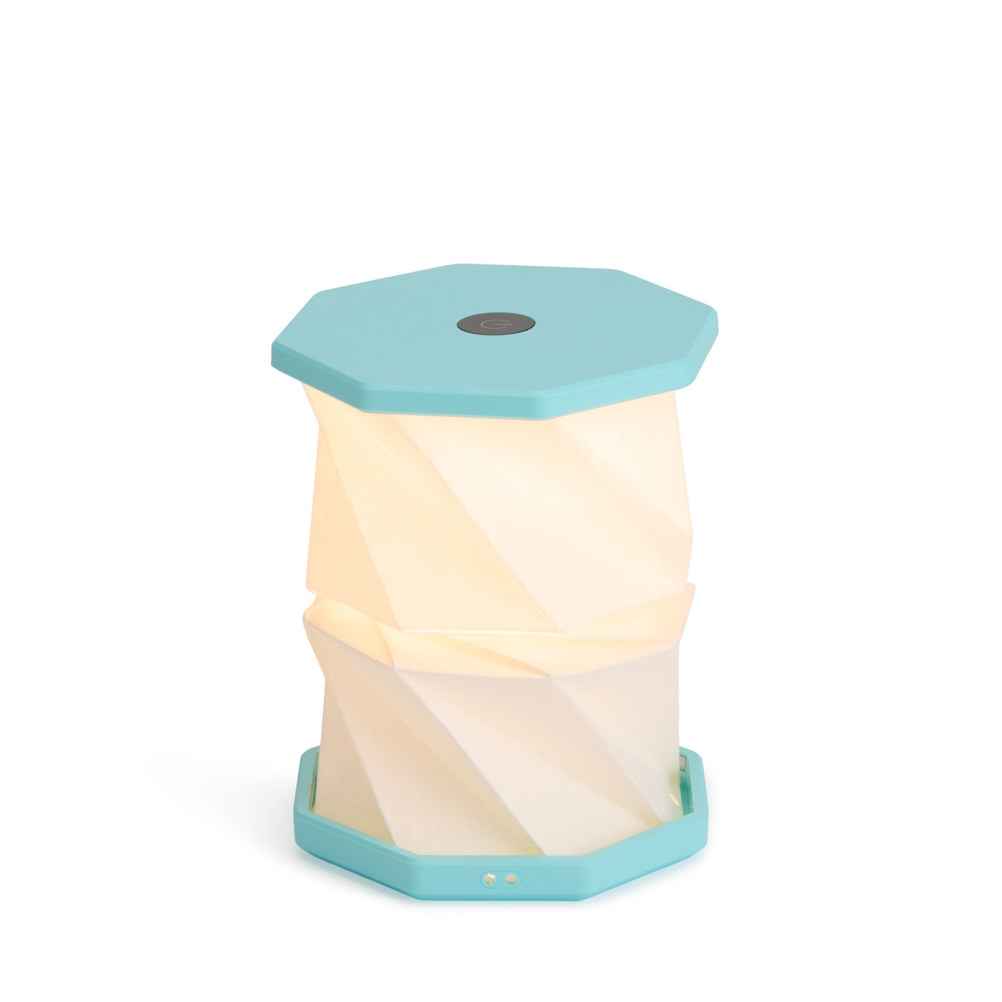 Twist Hexagon Portable Table Lamp - Lagoon Teal - Image 5