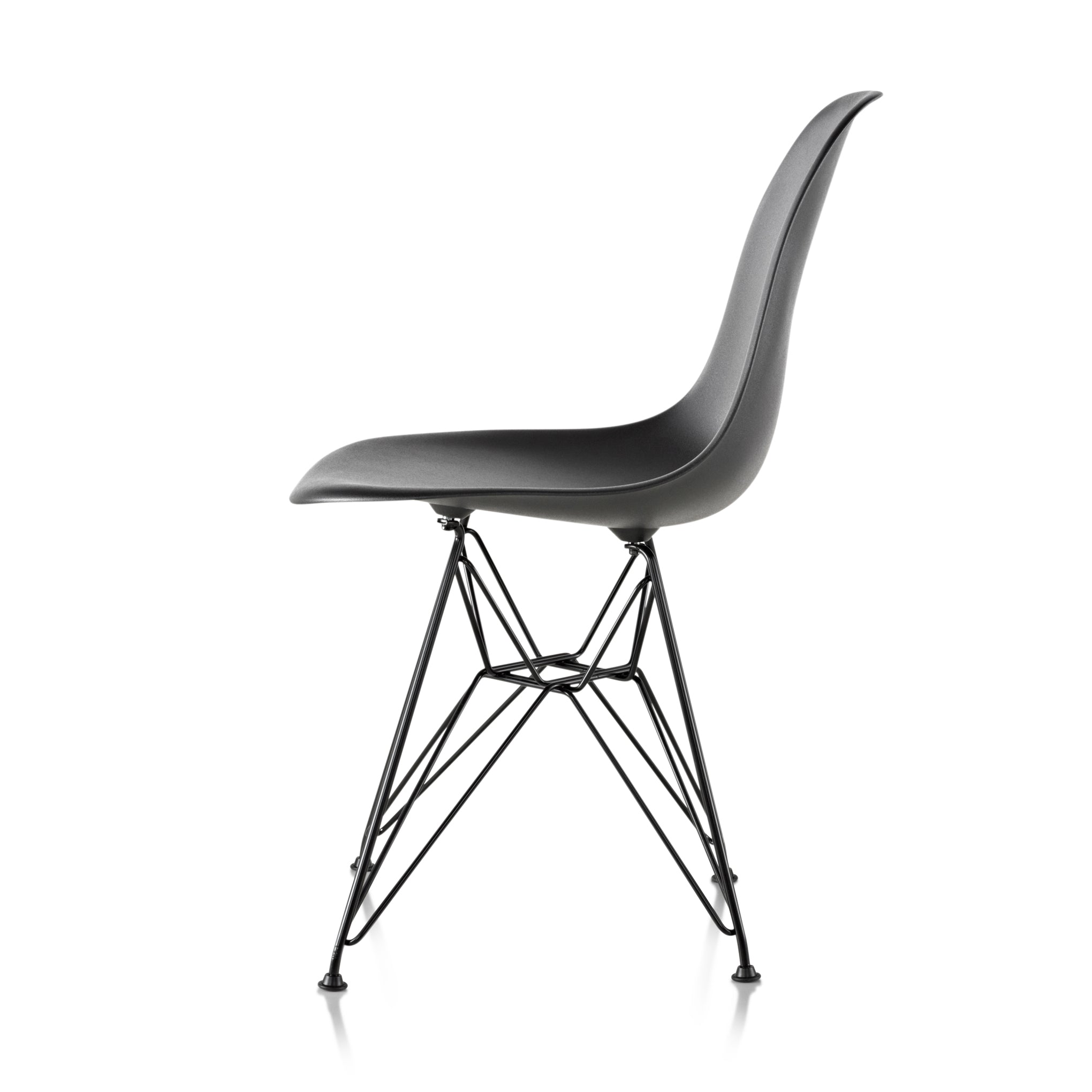 Eames® Molded Recycled Plastic Side Chair - Black - Image 2