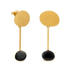 Joan Miró Gold-Plated Dot Drop Earrings