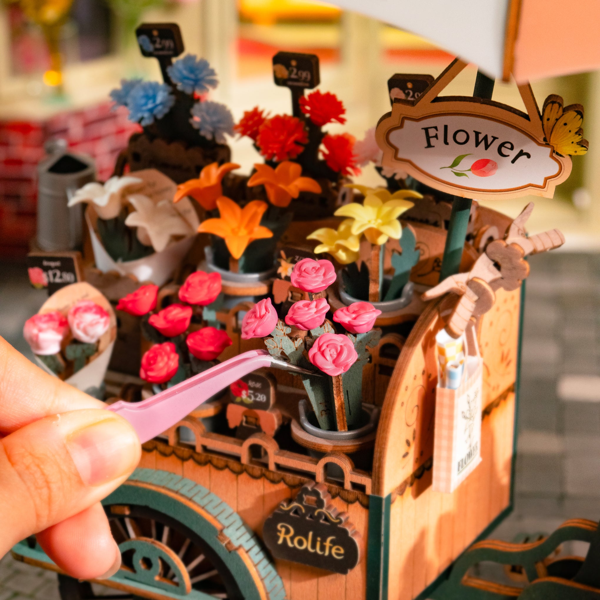 Rolife DIY Blossom Cart 3D Puzzle - Image 7