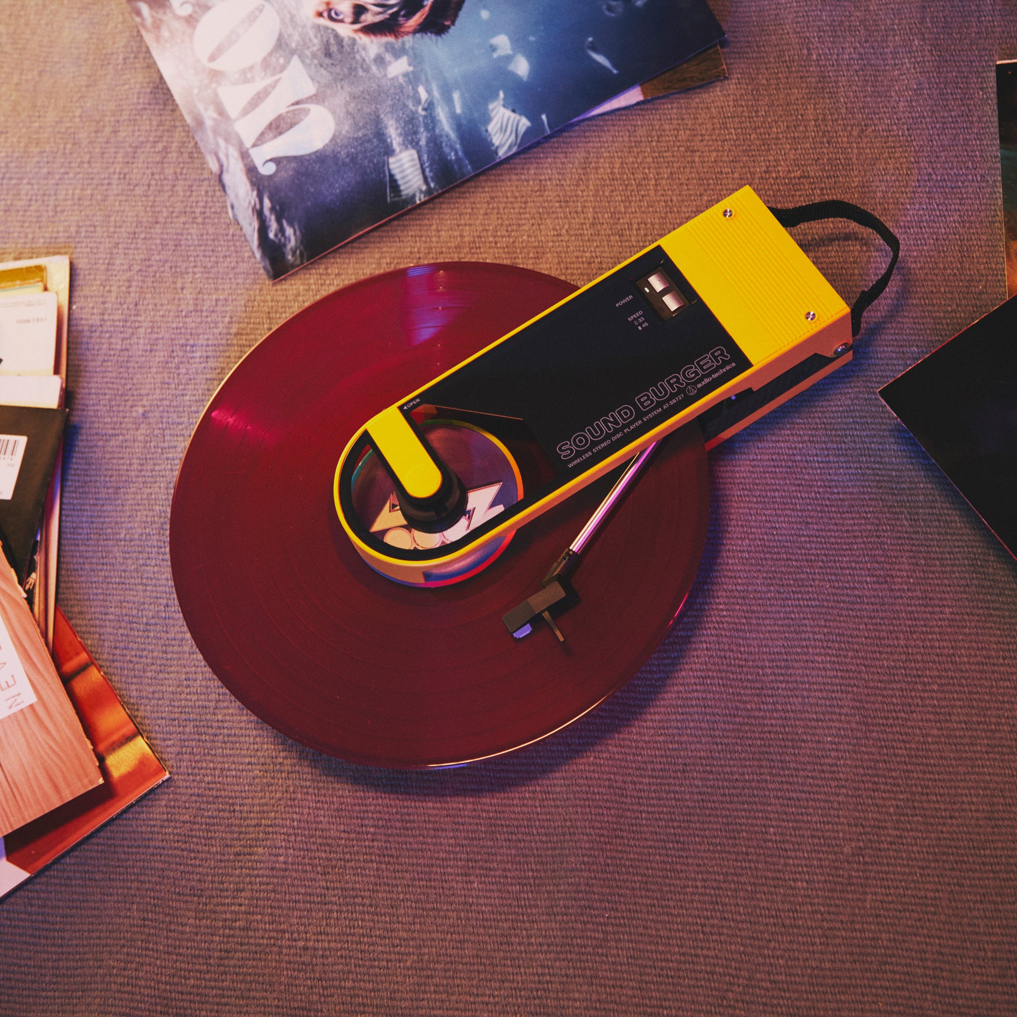 Audio-Technica Sound Burger Portable Turntable AT-SB727-YL - Image 7