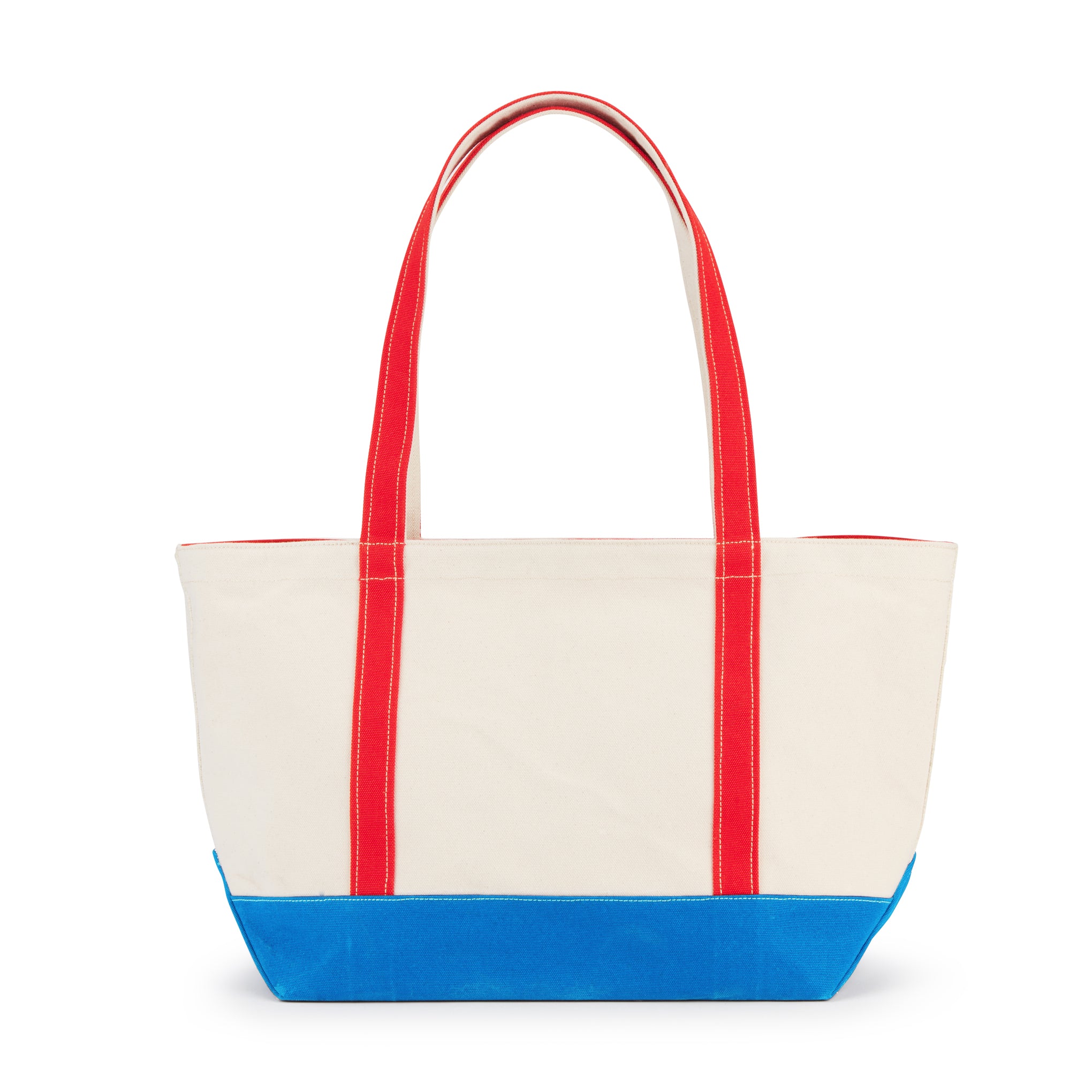 MoMA Baggu Heavyweight Canvas Tote - Red/ Blue - Image 4