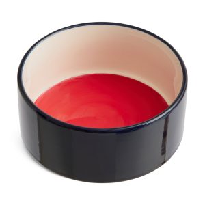 HAY Dog Bowl - Blue/ Off White/ Red