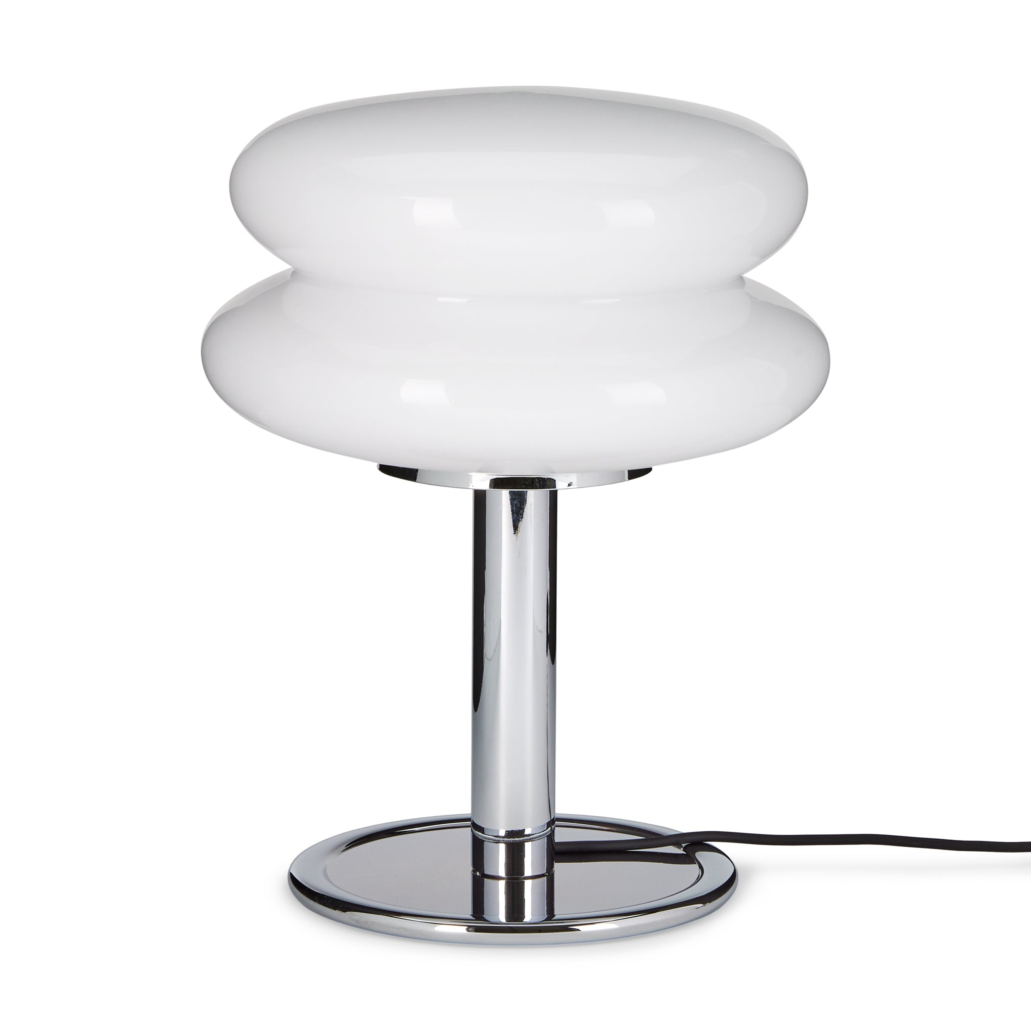 Snowman Table Lamp - White/ Chrome - Image 3