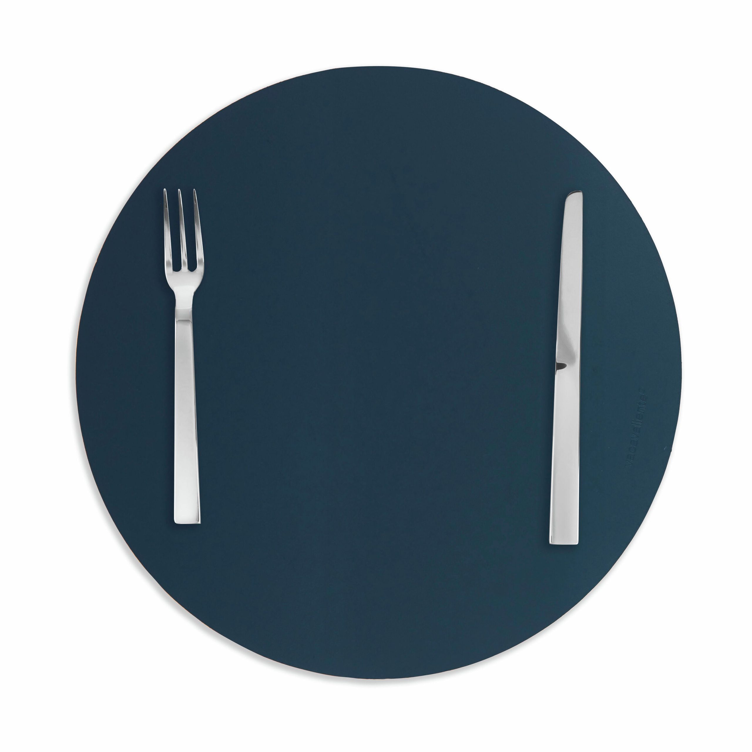 Dual-Sided Recycled Leather Placemat - Red/ Charcoal - Image 9