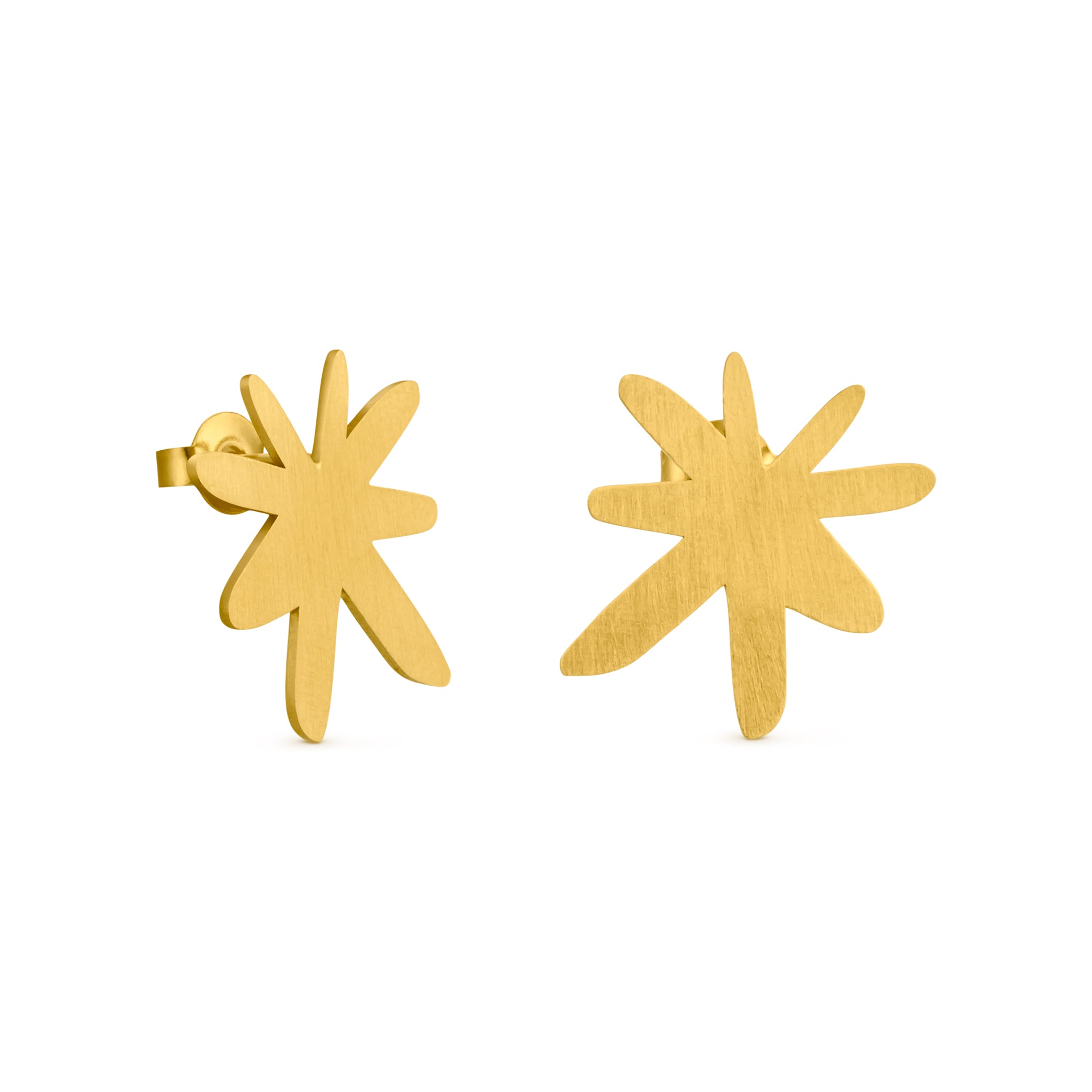Joan Miró Gold-Plated Star Earrings