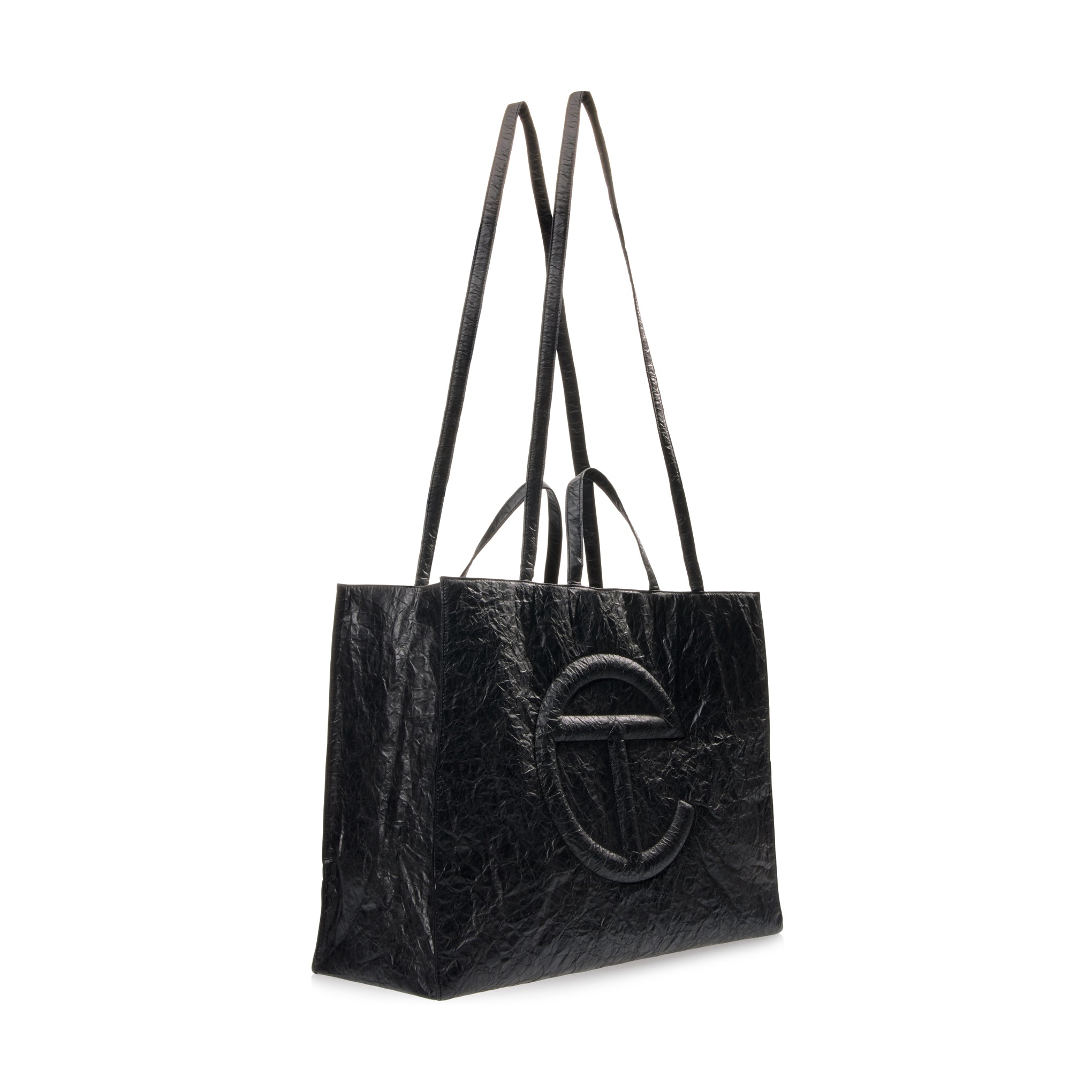 Telfar Tyvek Shopping Bag - Black - Image 8