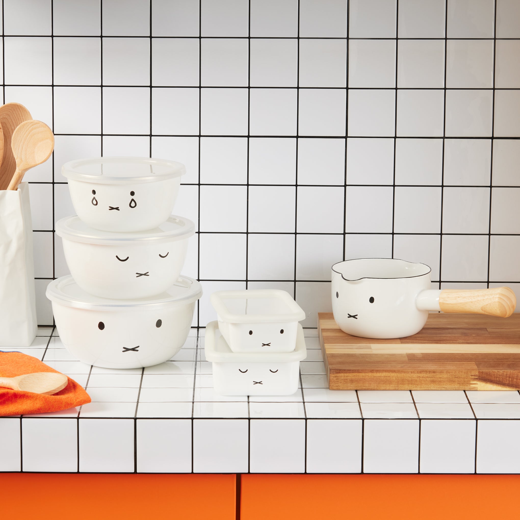 Miffy Enamel Baking Pan with Lid - Set of 2 - Image 6