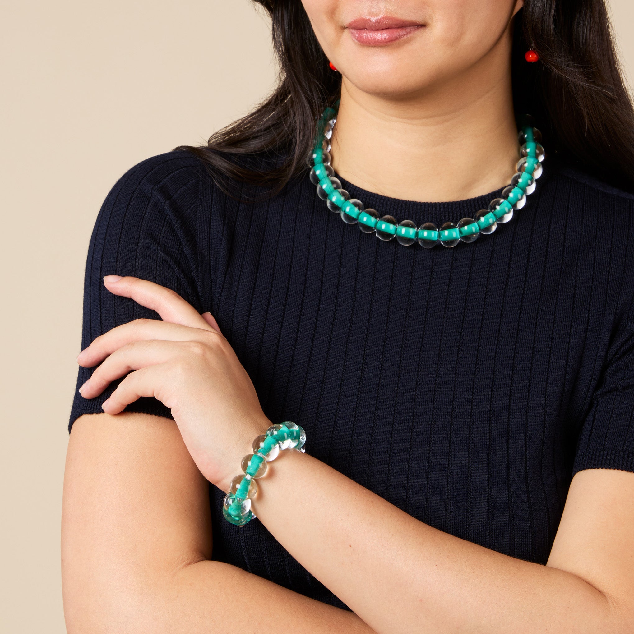 Glass Ball Strip Bracelet - Image 2