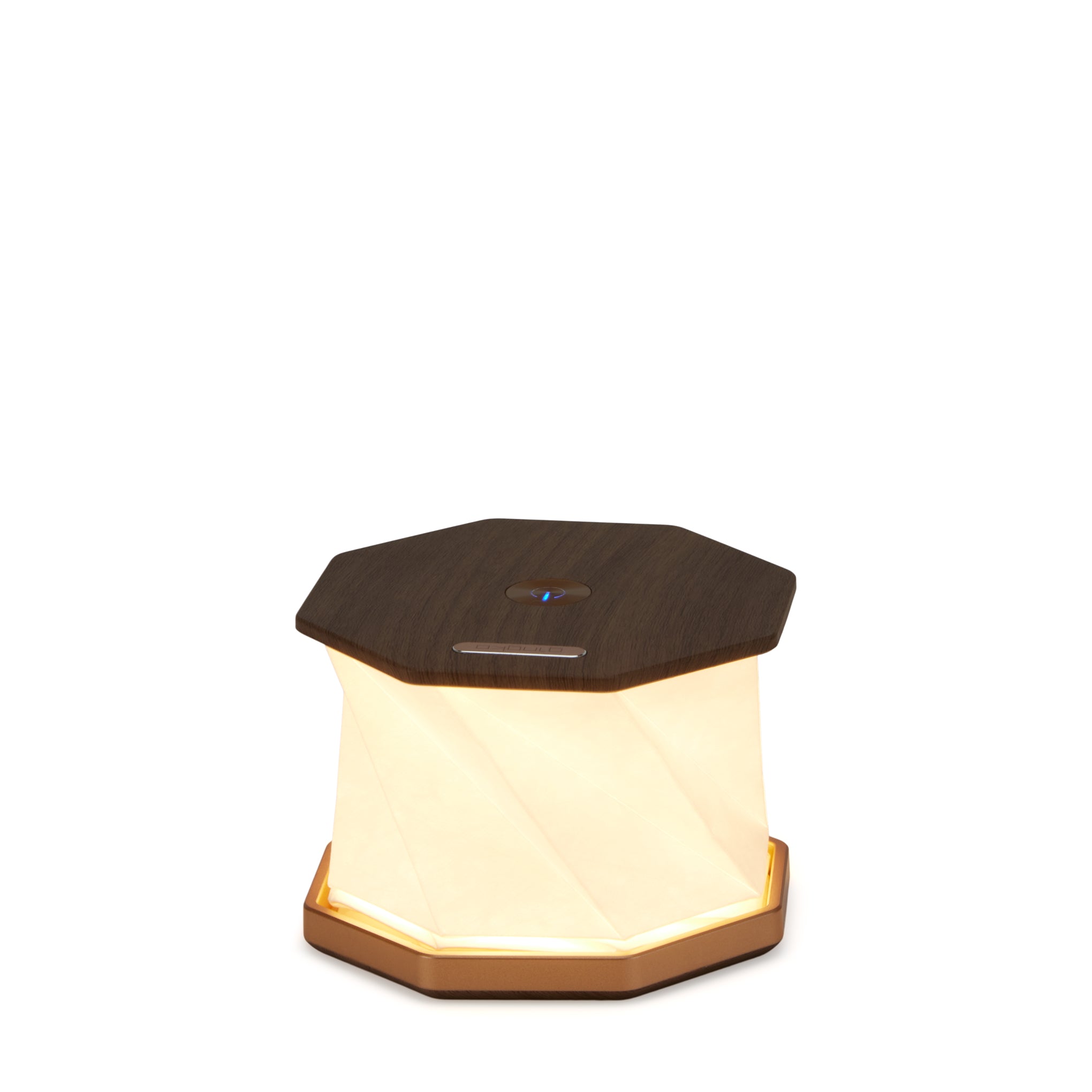 Twist Hexagon Portable Table Lamp - Walnut - Image 5