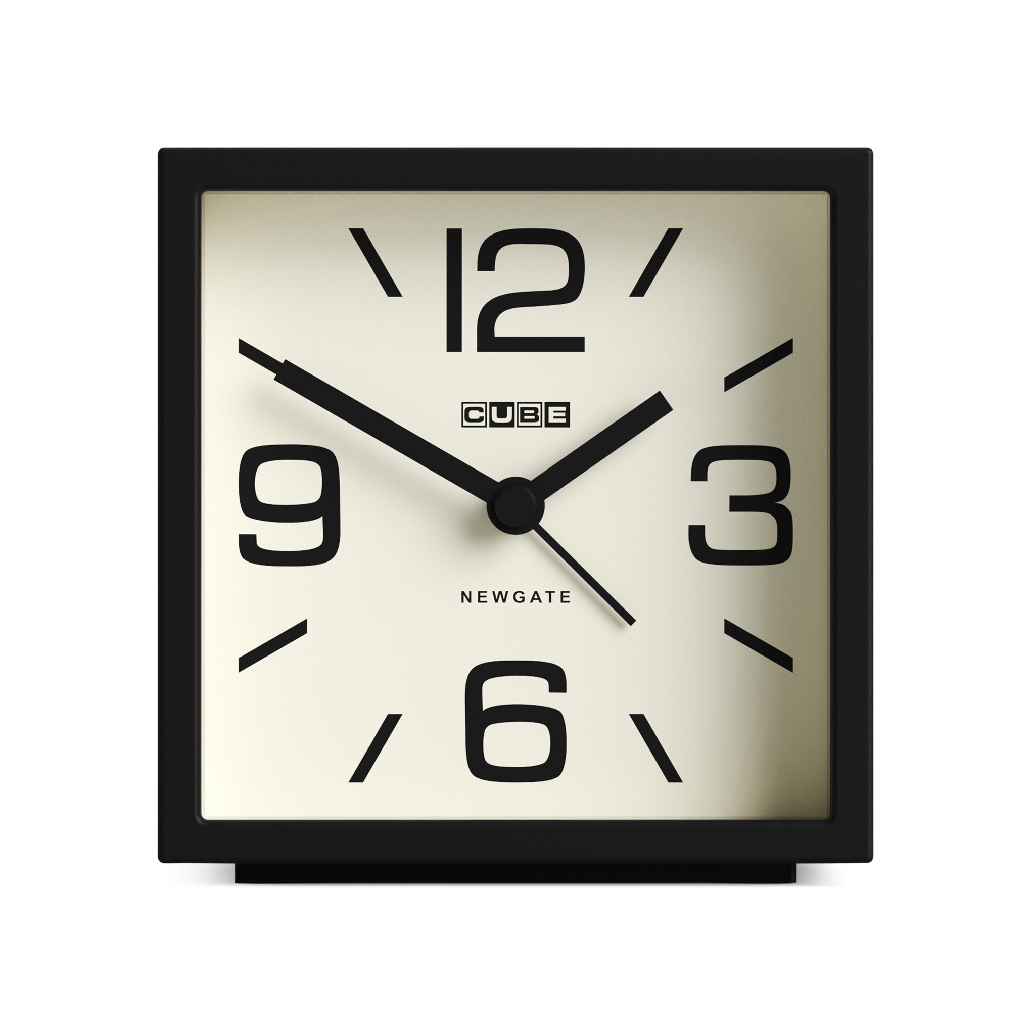 Newgate Cube Alarm Clock - Black