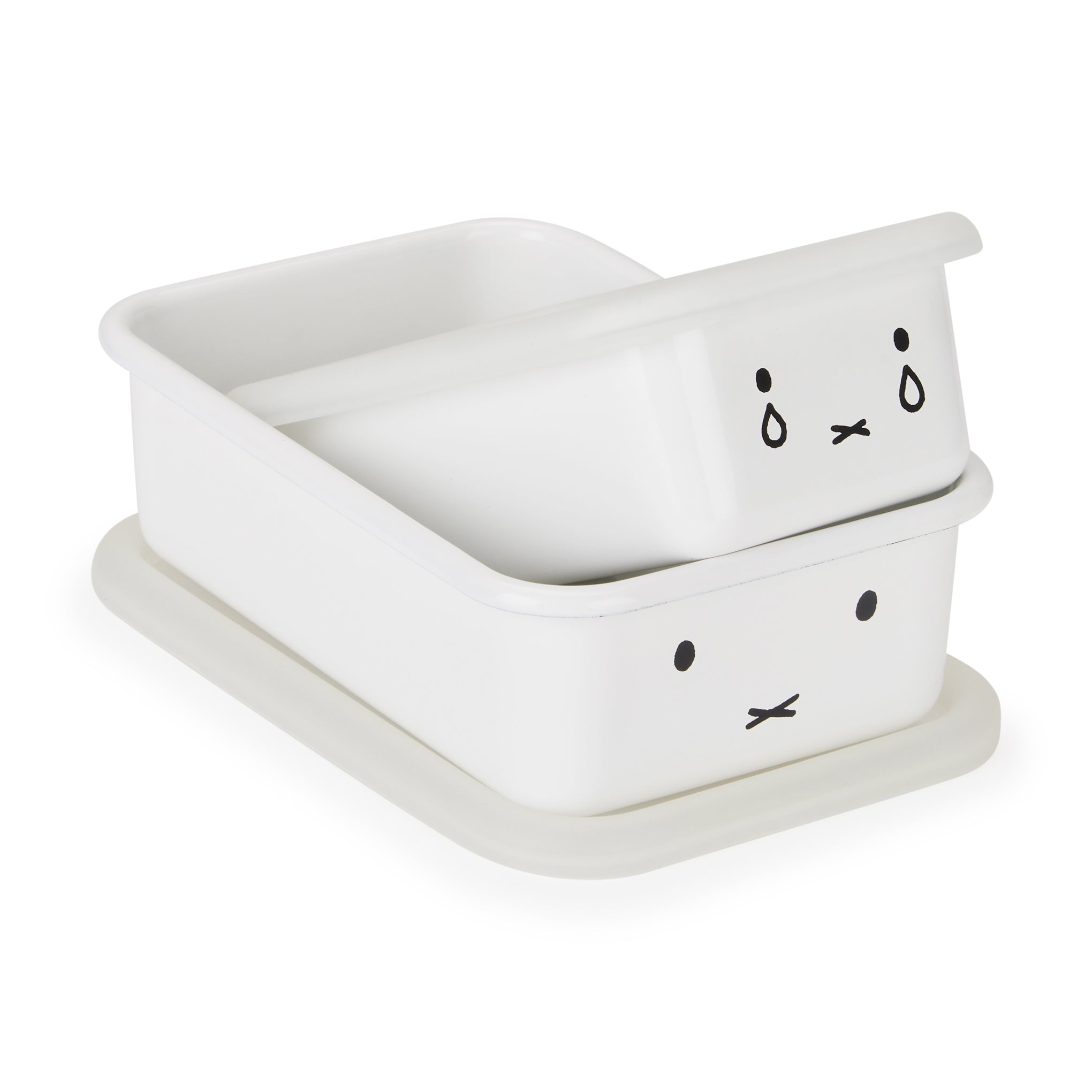 Miffy Enamel Baking Pan with Lid - Set of 2 - Image 3