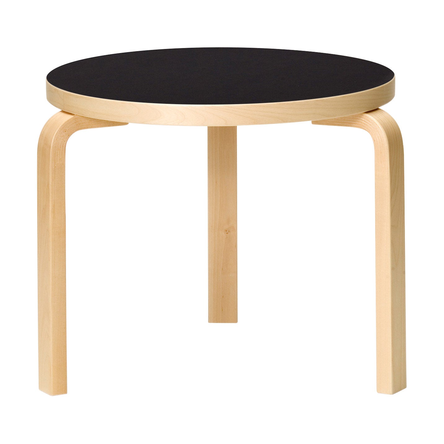Artek Aalto Side Table 90D - Black