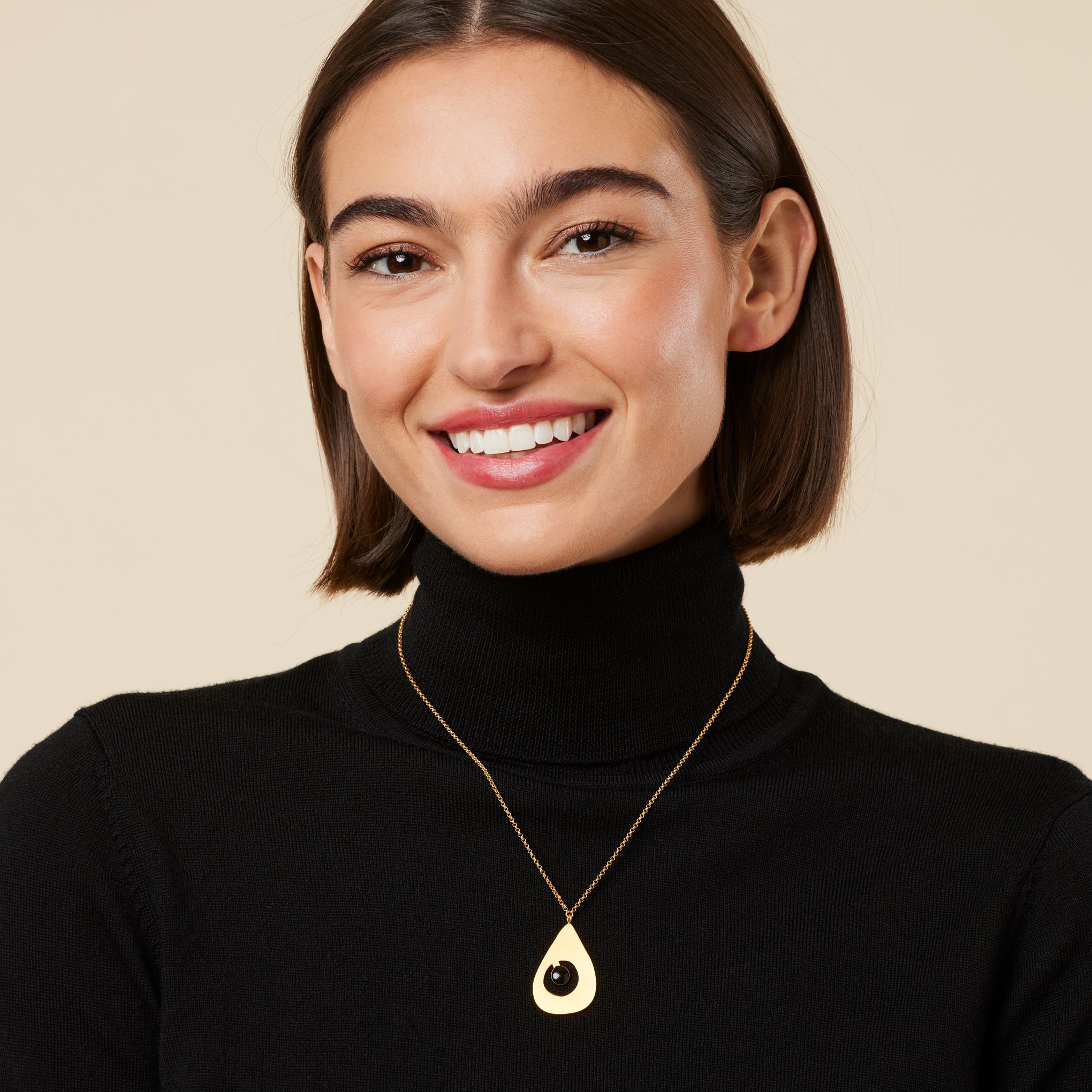 Joan Miró Gold-Plated Teardrop Necklace - Image 2