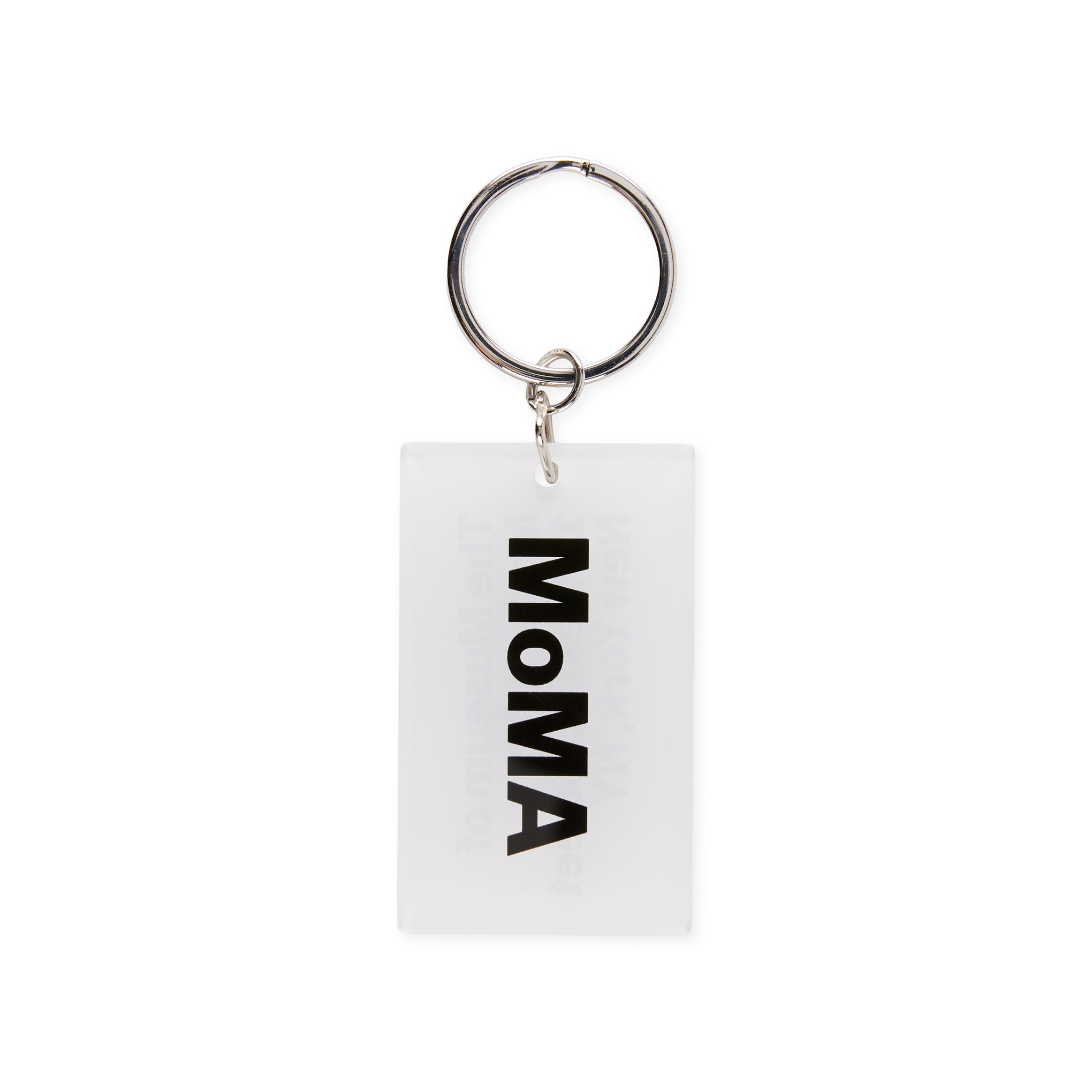 MoMA Acrylic Address Keyring - White