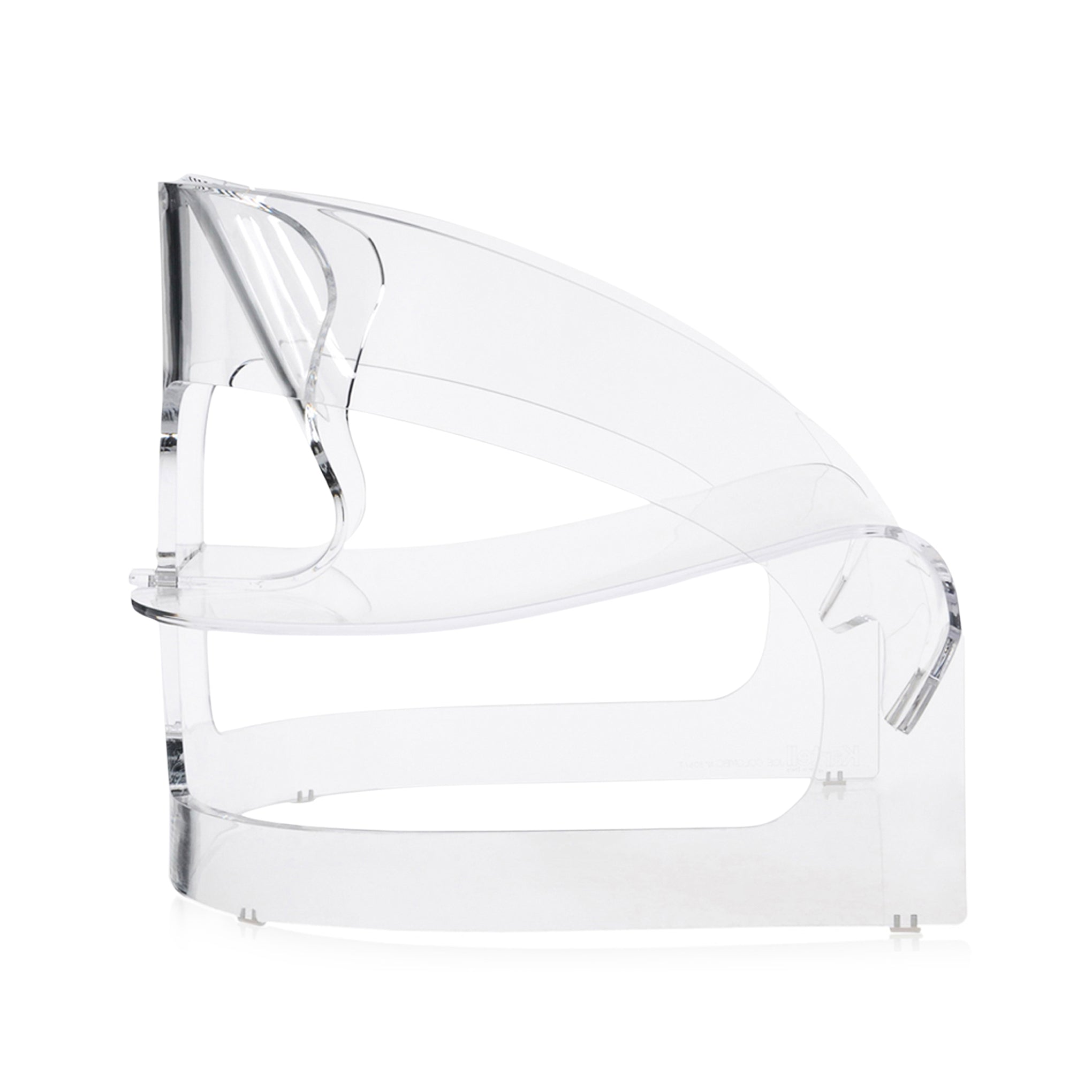 Joe Colombo 4801 Armchair by Kartell - Clear - Image 4