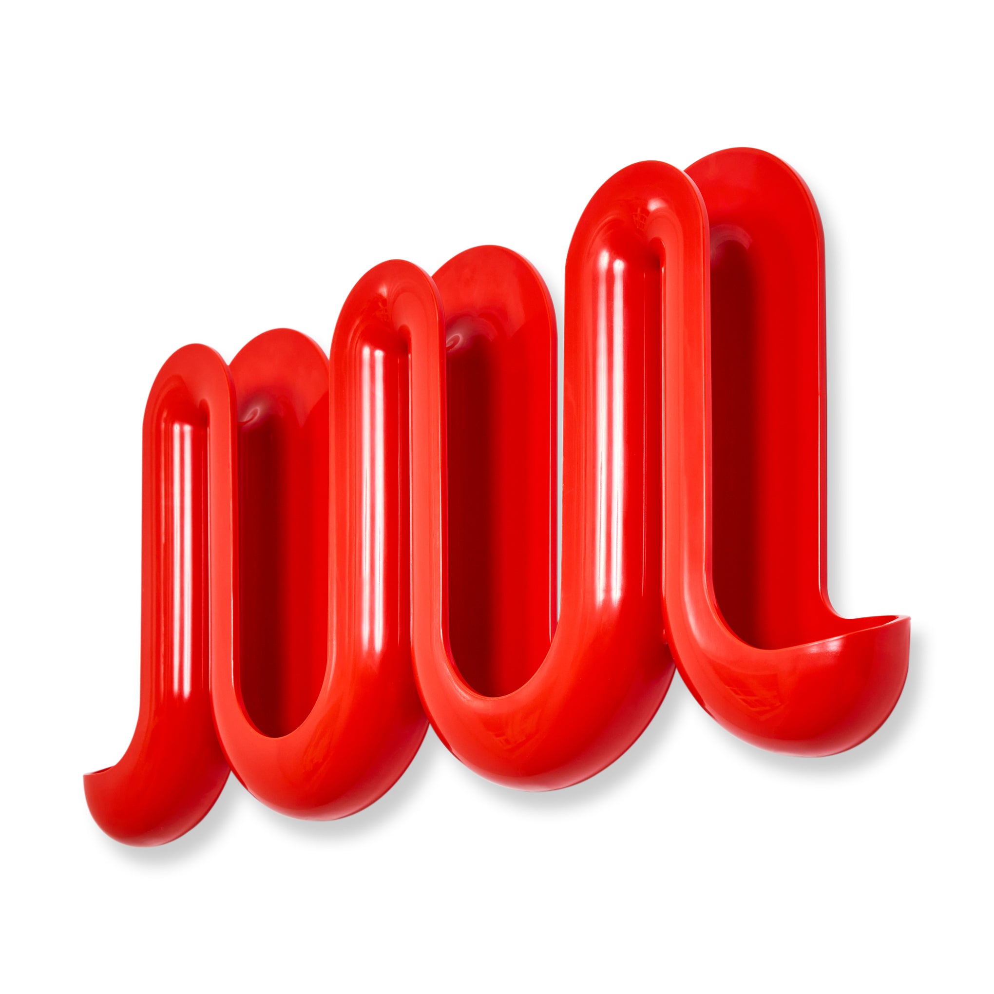 Swell Coat Rack & Wall Organizer - Red/ Orange - Image 5