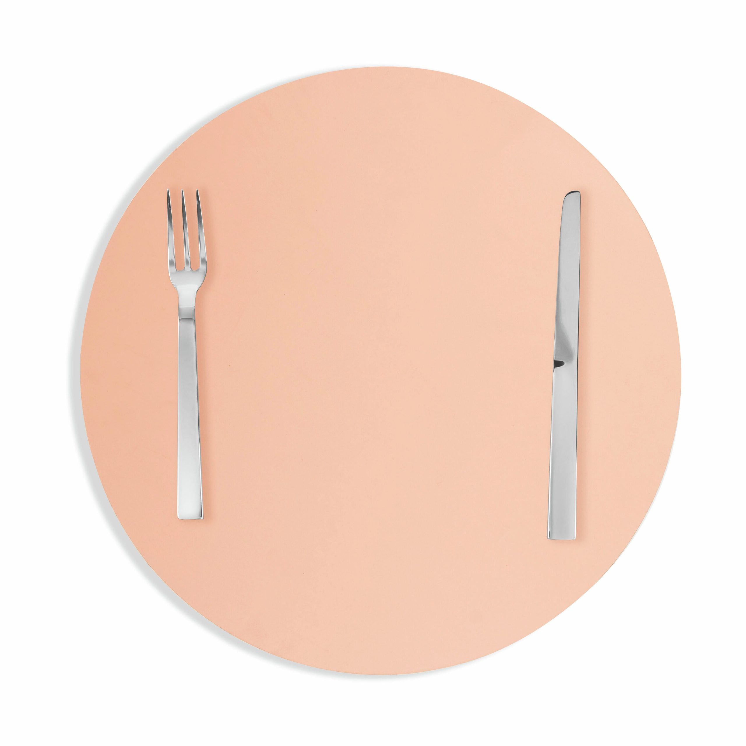 Dual-Sided Recycled Leather Placemat - Blue/ Light Pink - Image 7
