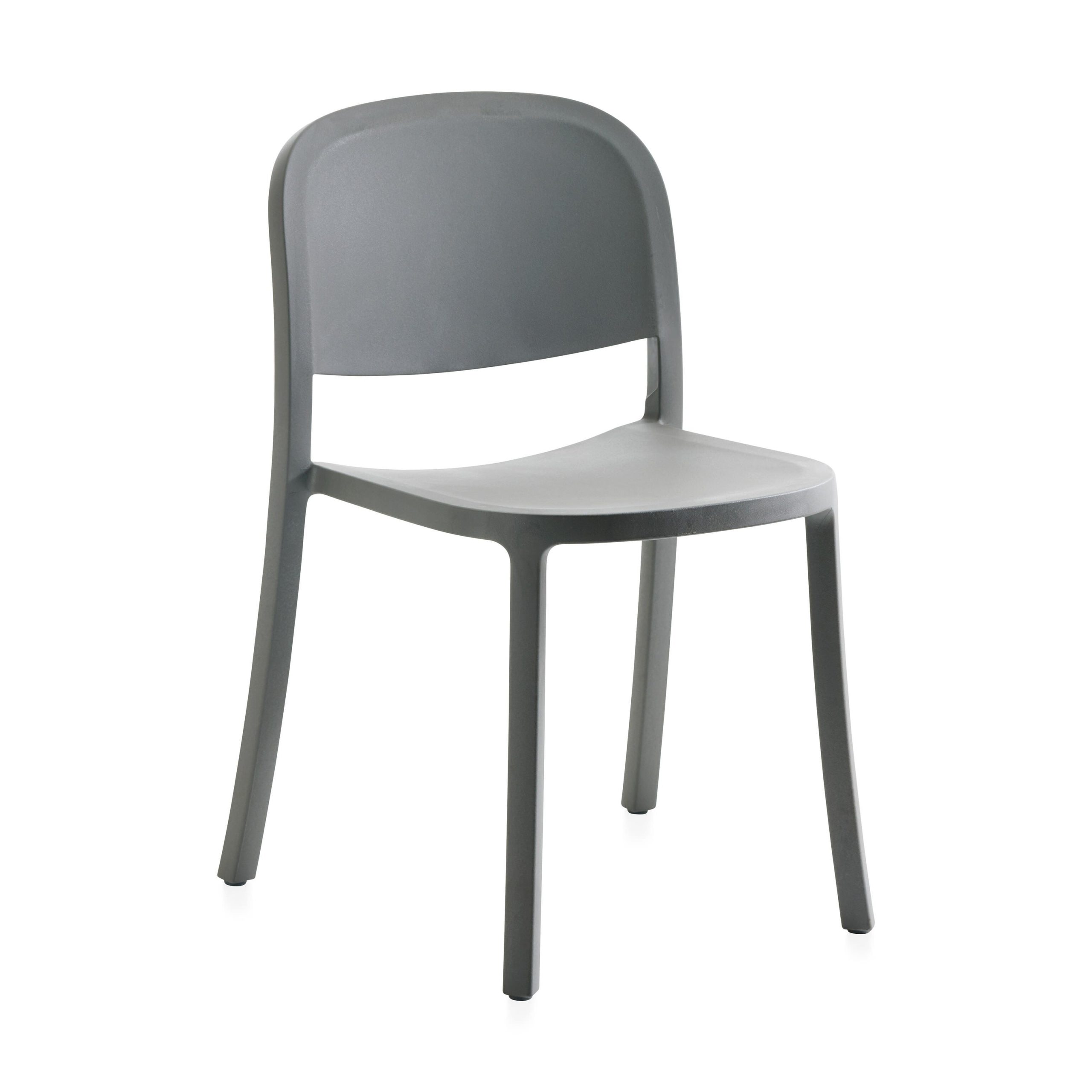Emeco 1 Inch Reclaimed Stacking Chair - Light Grey