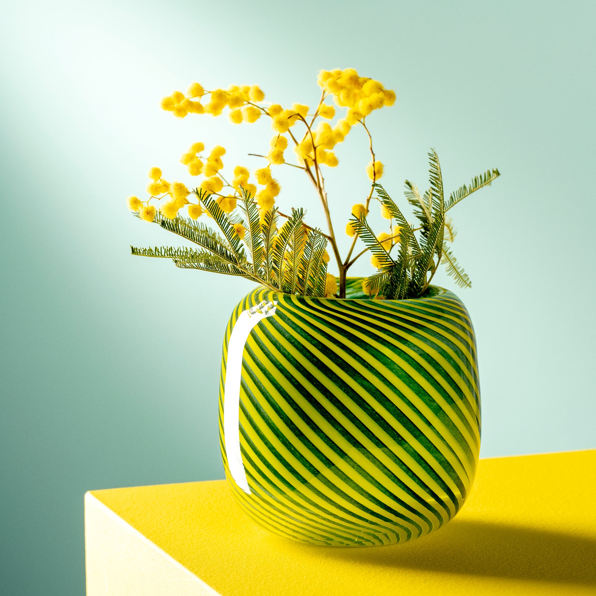 Filo Colori Glass Vase - Green - Image 3