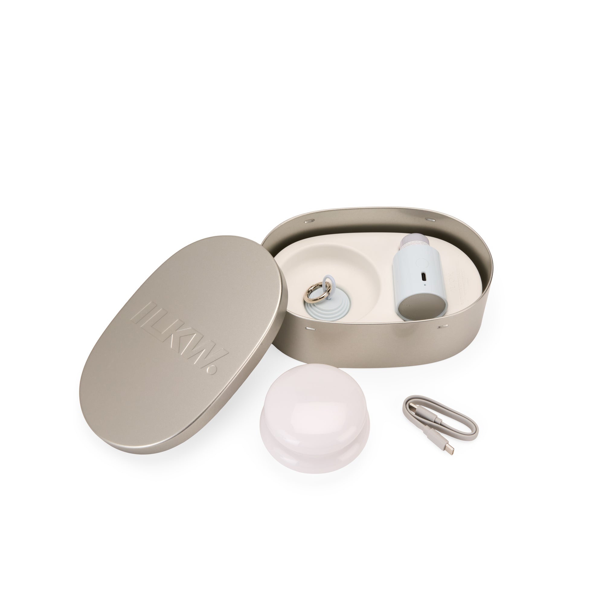 Snowman 8 Mini Portable Lamp - Ice Blue - Image 5