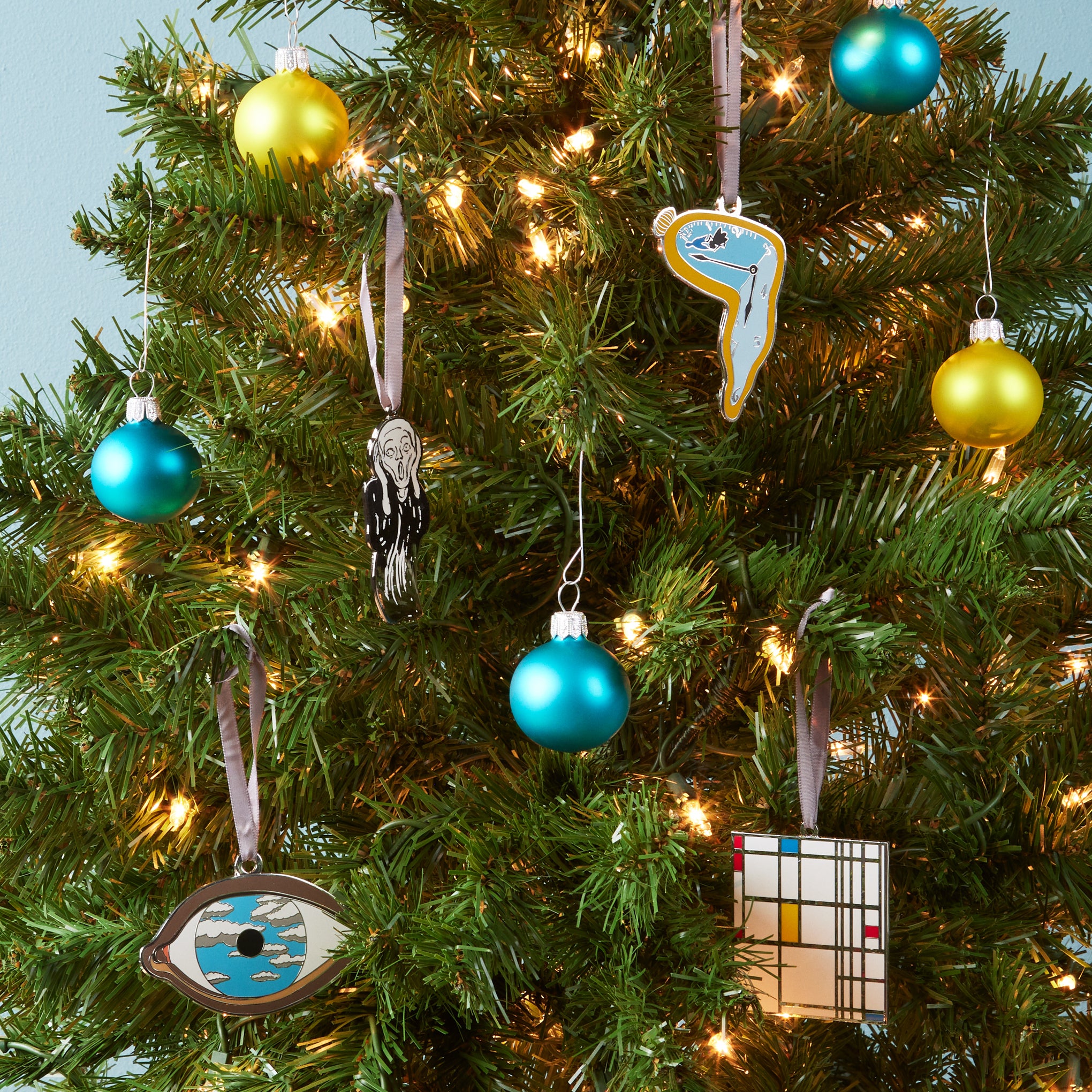 MoMA Piet Mondrian Enamel Holiday Ornament - Mondrian - Image 2