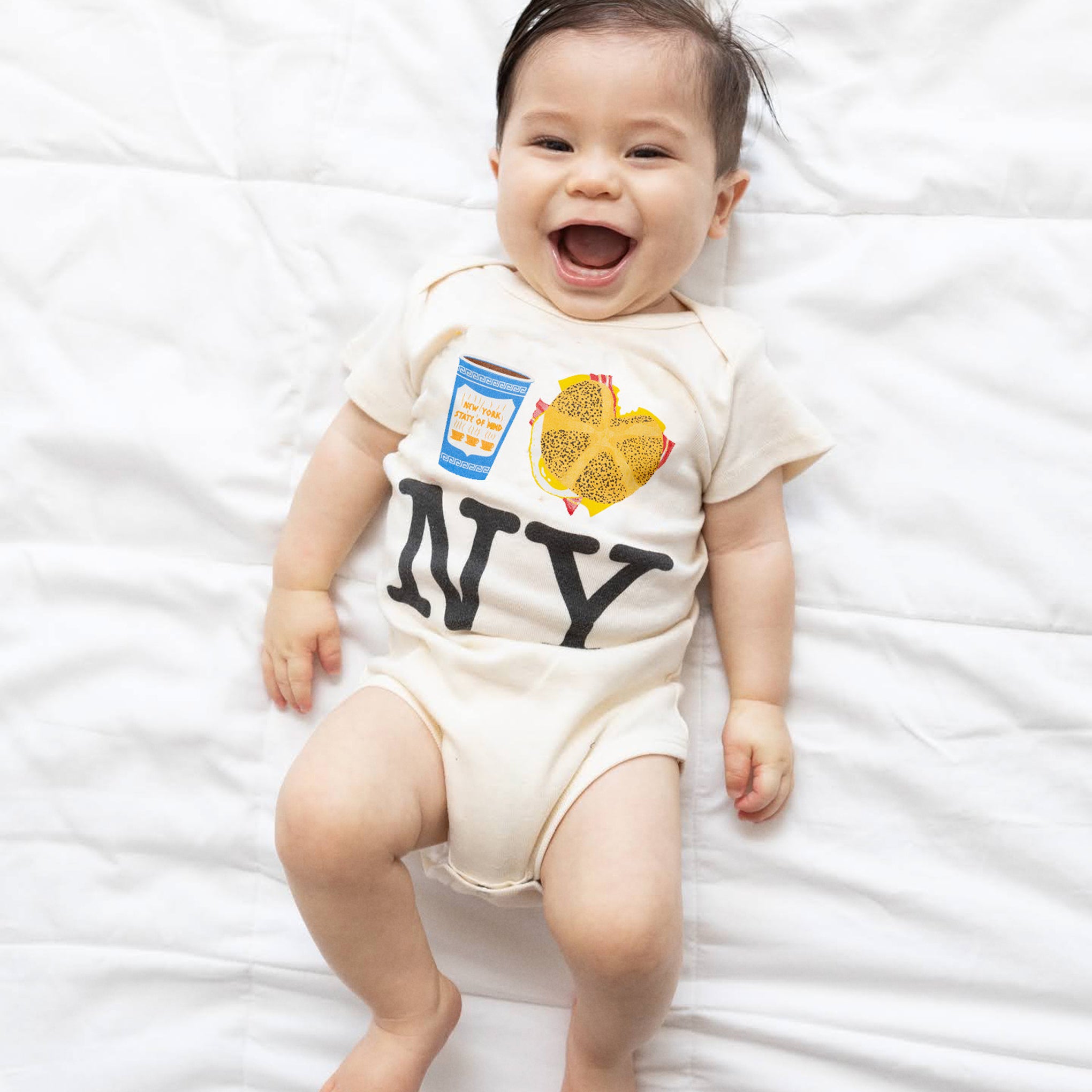 NYC Food Cotton One Piece for Babies - Image 2
