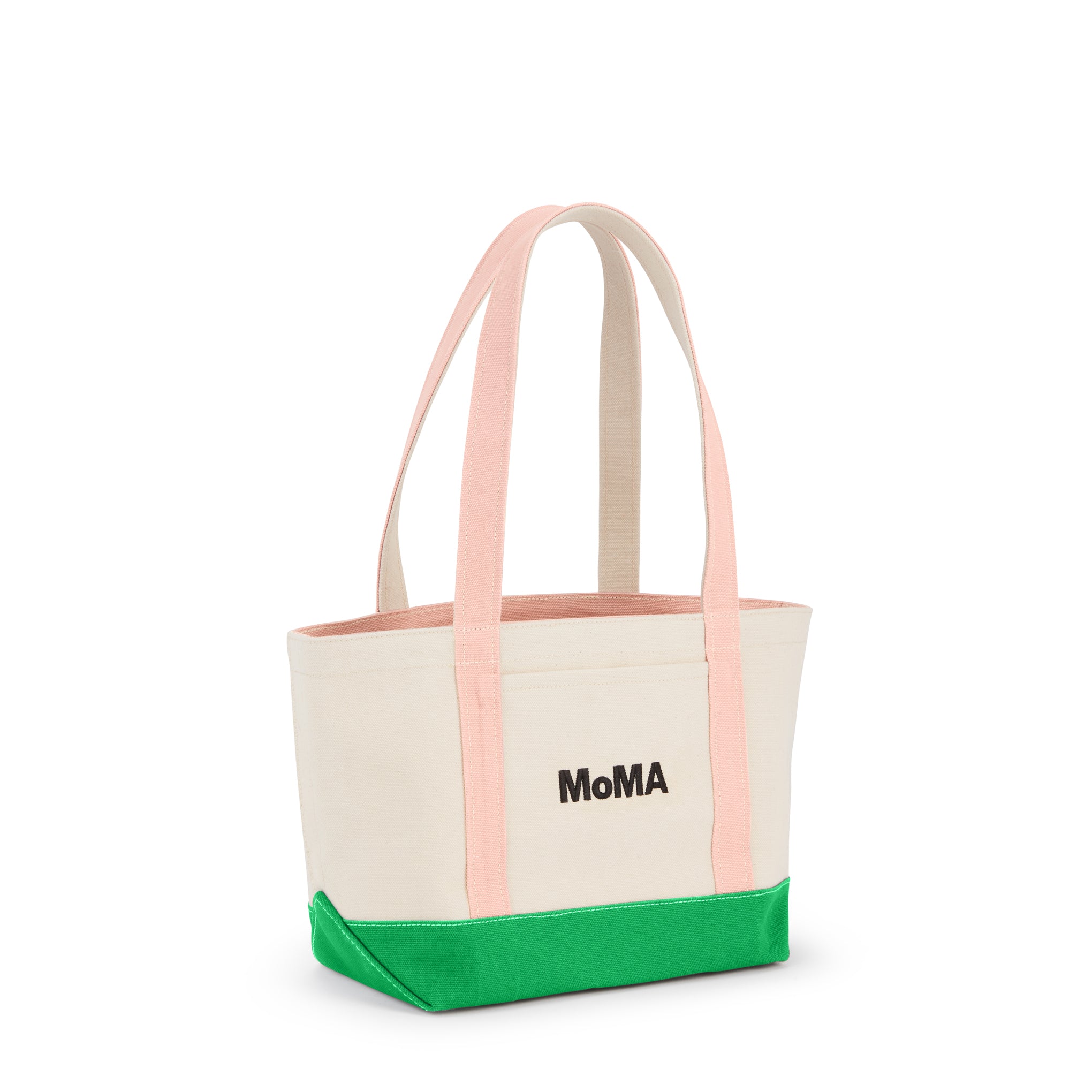 MoMA Baggu Heavyweight Canvas Tote - Pink/ Green - Image 3