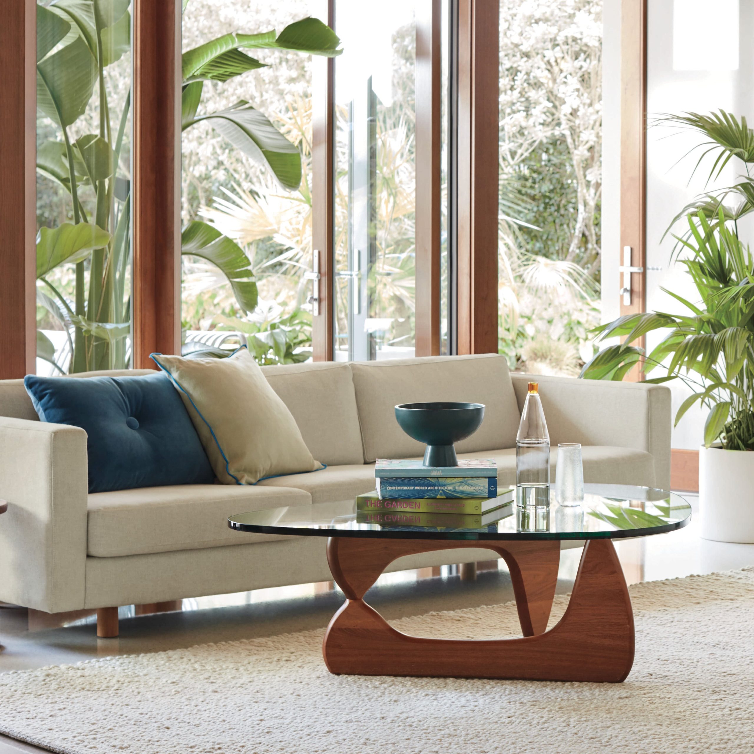 Noguchi Coffee Table from Herman Miller - Transparent/ Walnut - Image 7