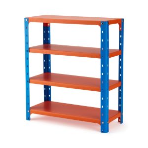 Paper Shelves Rack - Blue/ Orange