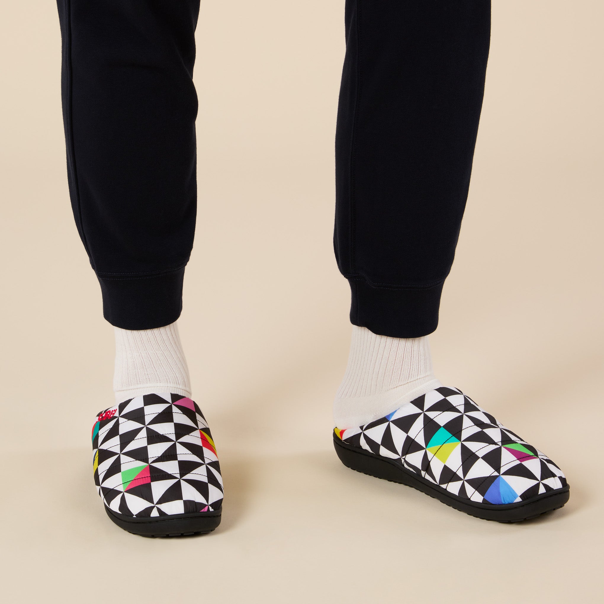 Jeffrey Gibson for MoMA Subu Slippers - Triangular Mosaic - Image 6