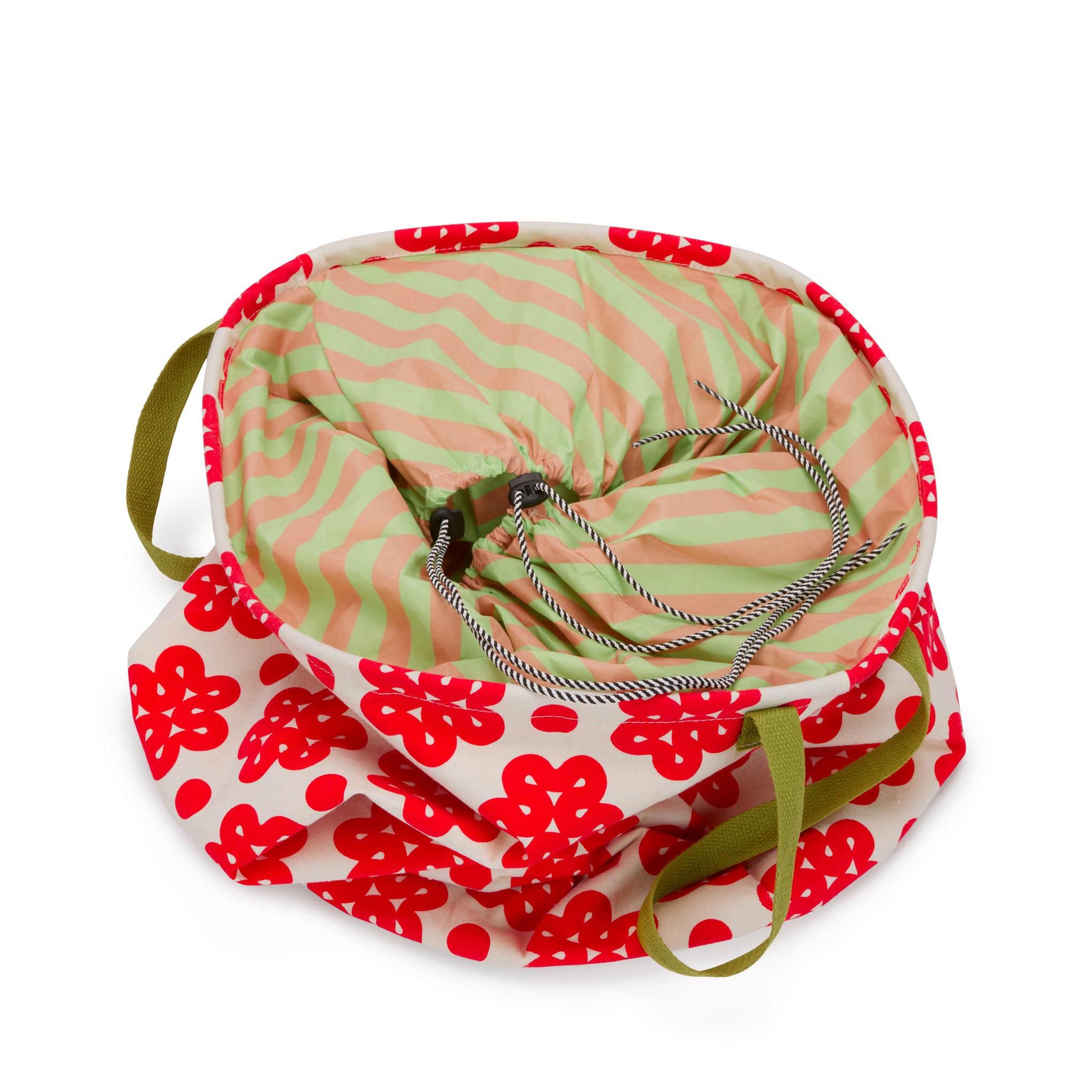 Dusen Dusen Canvas Laundry Bin - Raspberry - Image 4