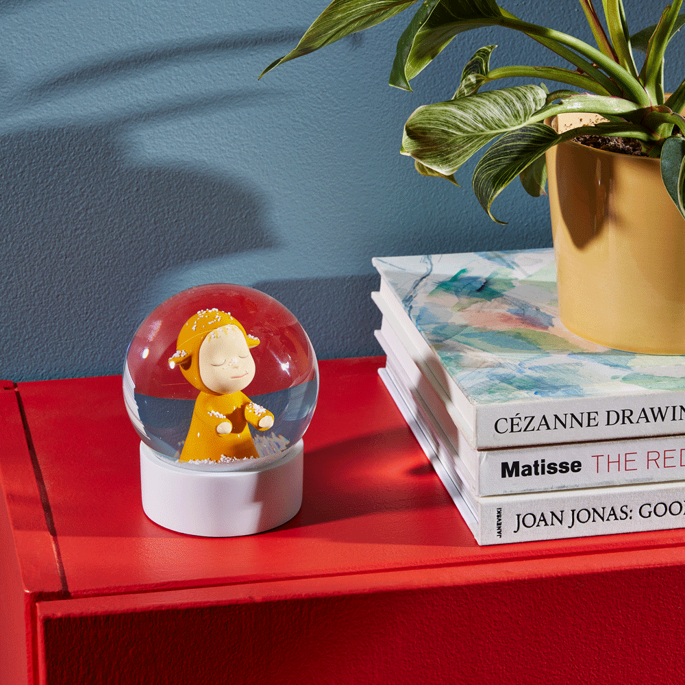 Yoshitomo Nara Little Wanderer Snow Globe - Yellow - Image 2