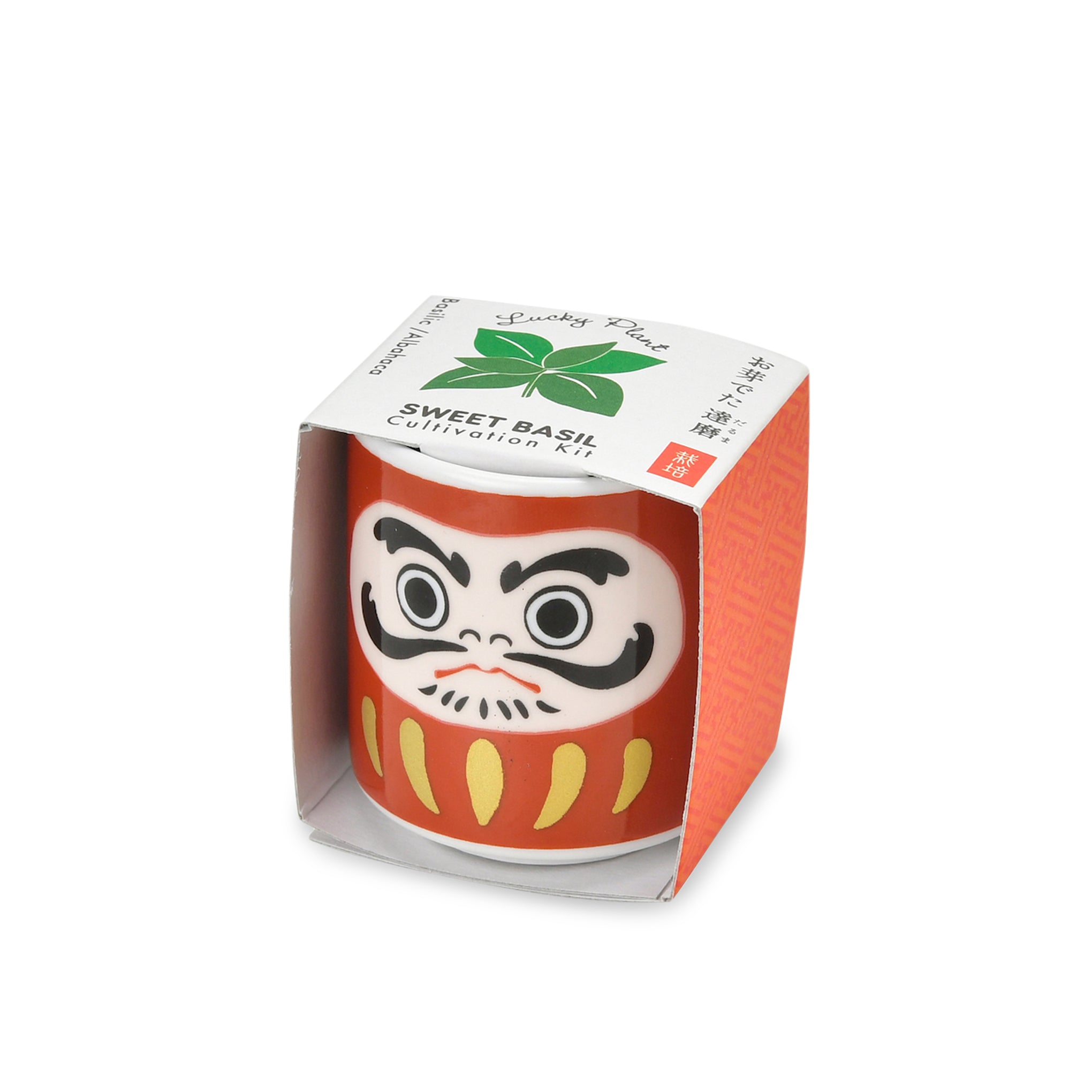 Lucky Mini Planter Kit - Daruma / Basil - Image 4