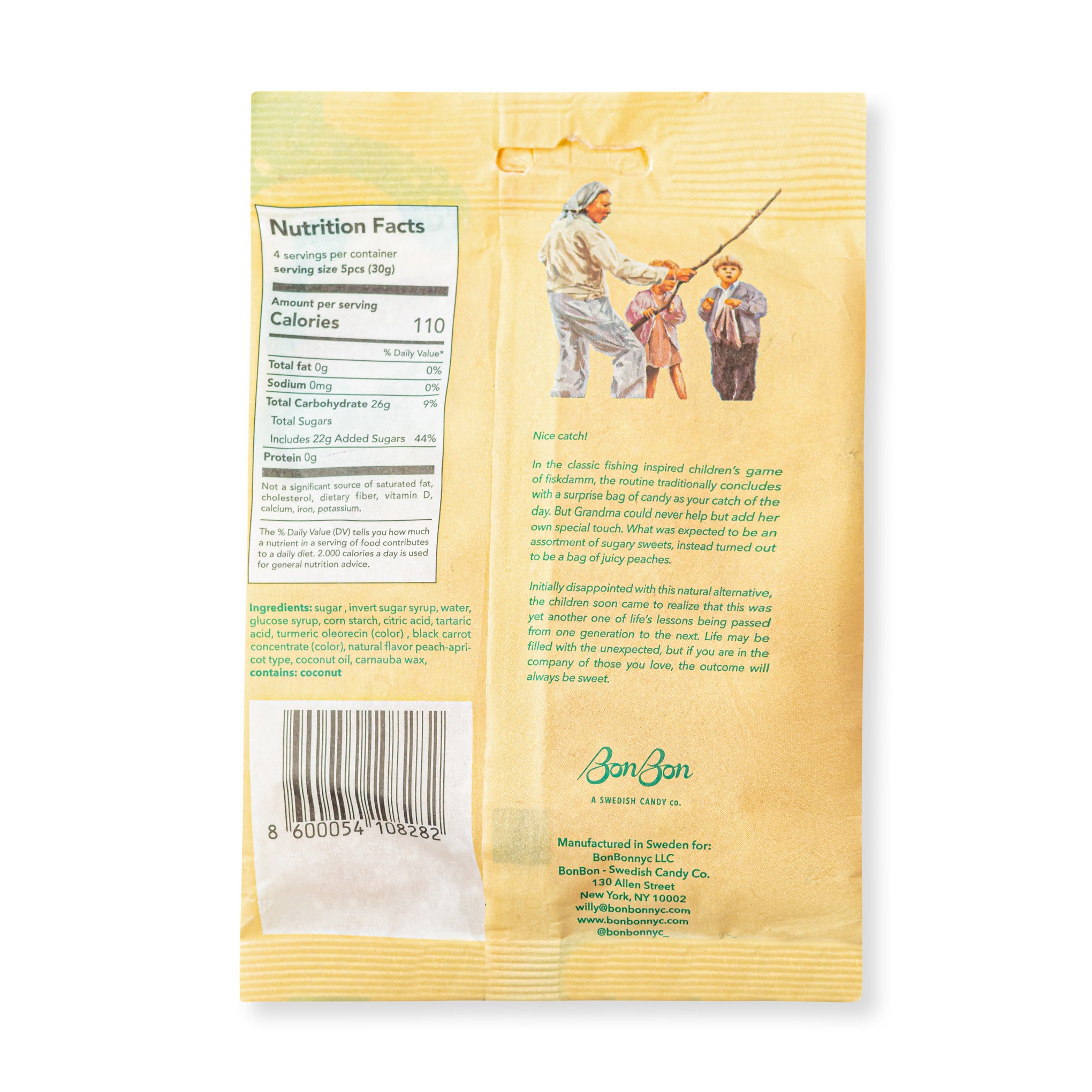 Gummy Fish Candy - Sour Peach - Image 3