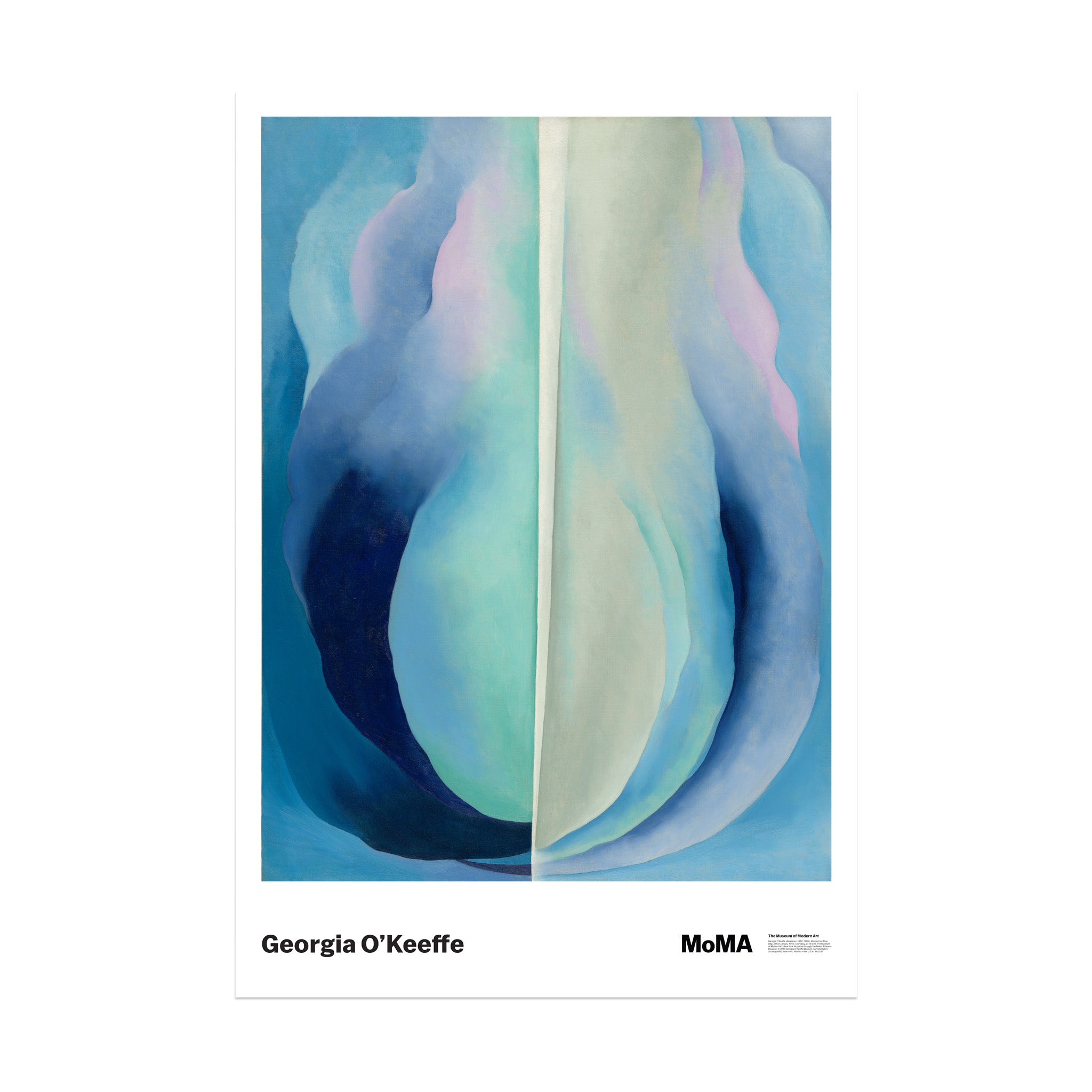 Georgia O'Keeffe: Abstraction Blue Poster - Image 2