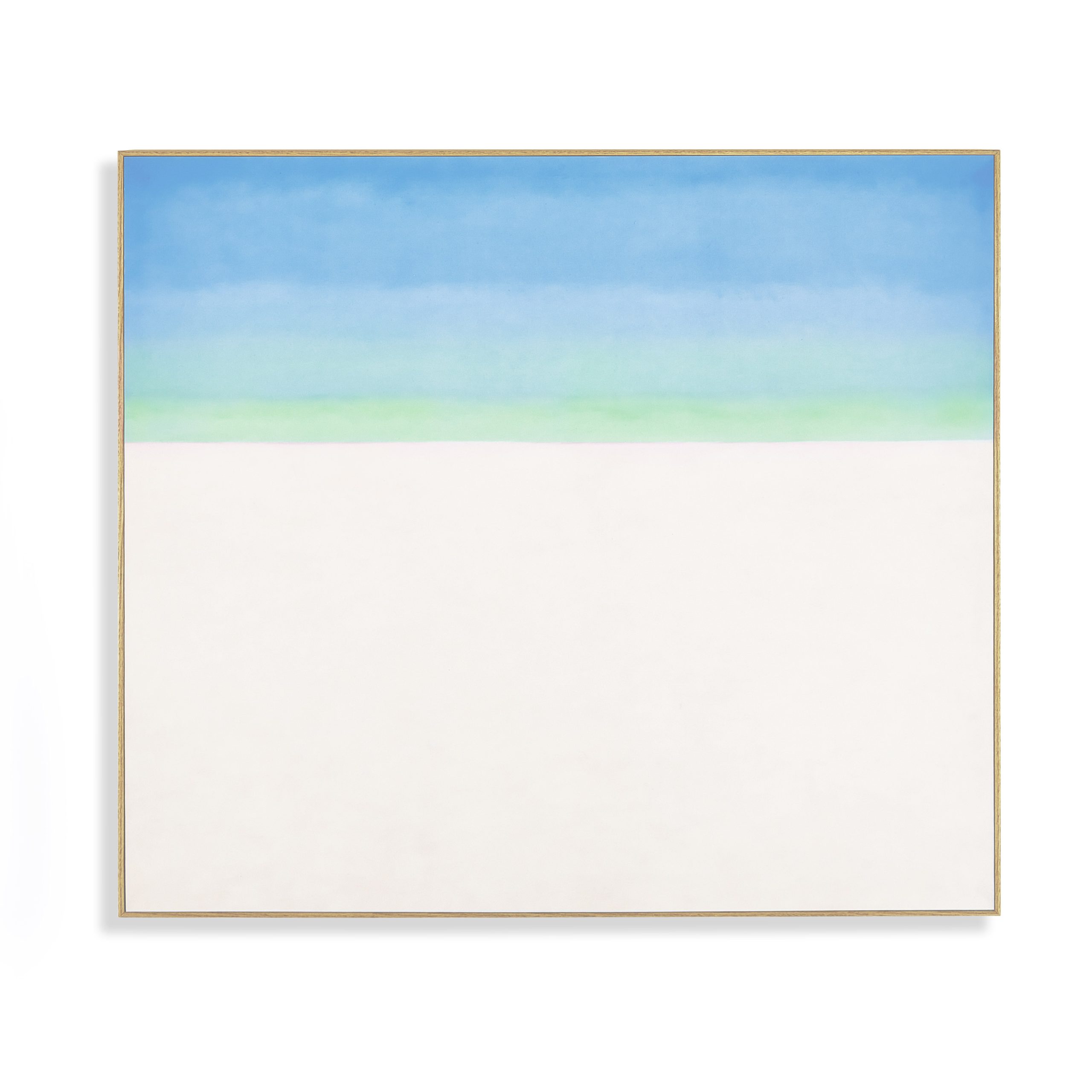 Georgia O'Keeffe: Sky with Flat White Cloud Framed Print