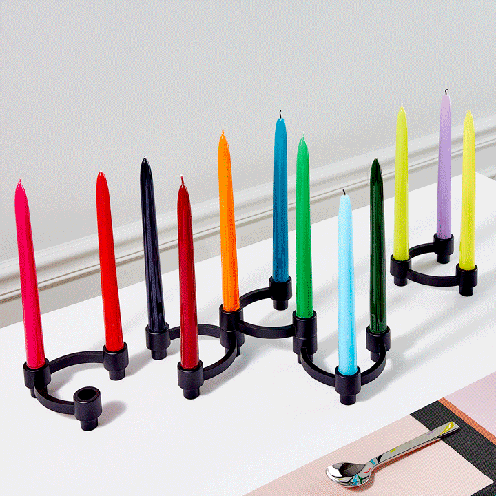 Tapered Rainbow Candles - Set of 12 - Image 2