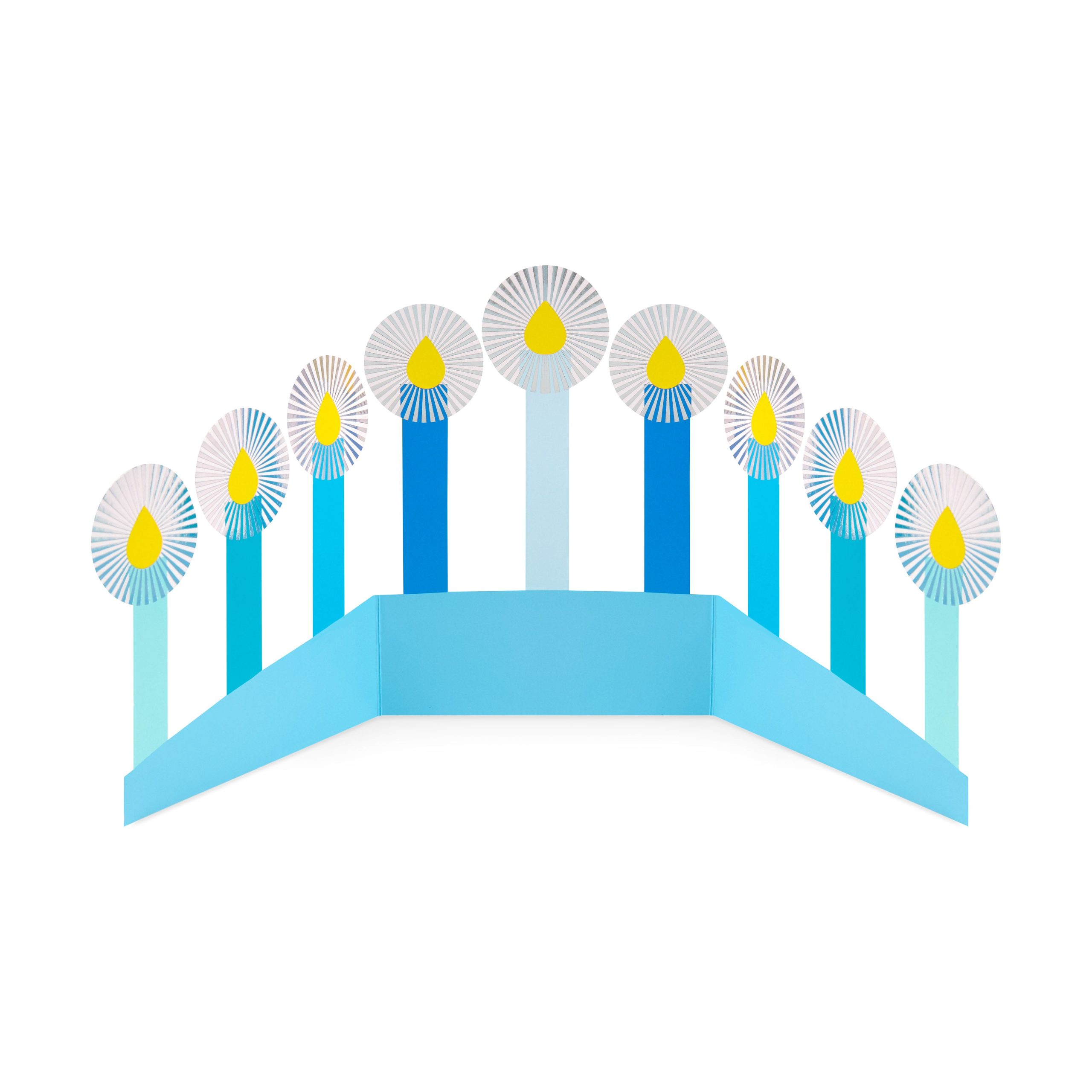 Azure Hanukkah Holiday Cards - Set of 8 - Image 4