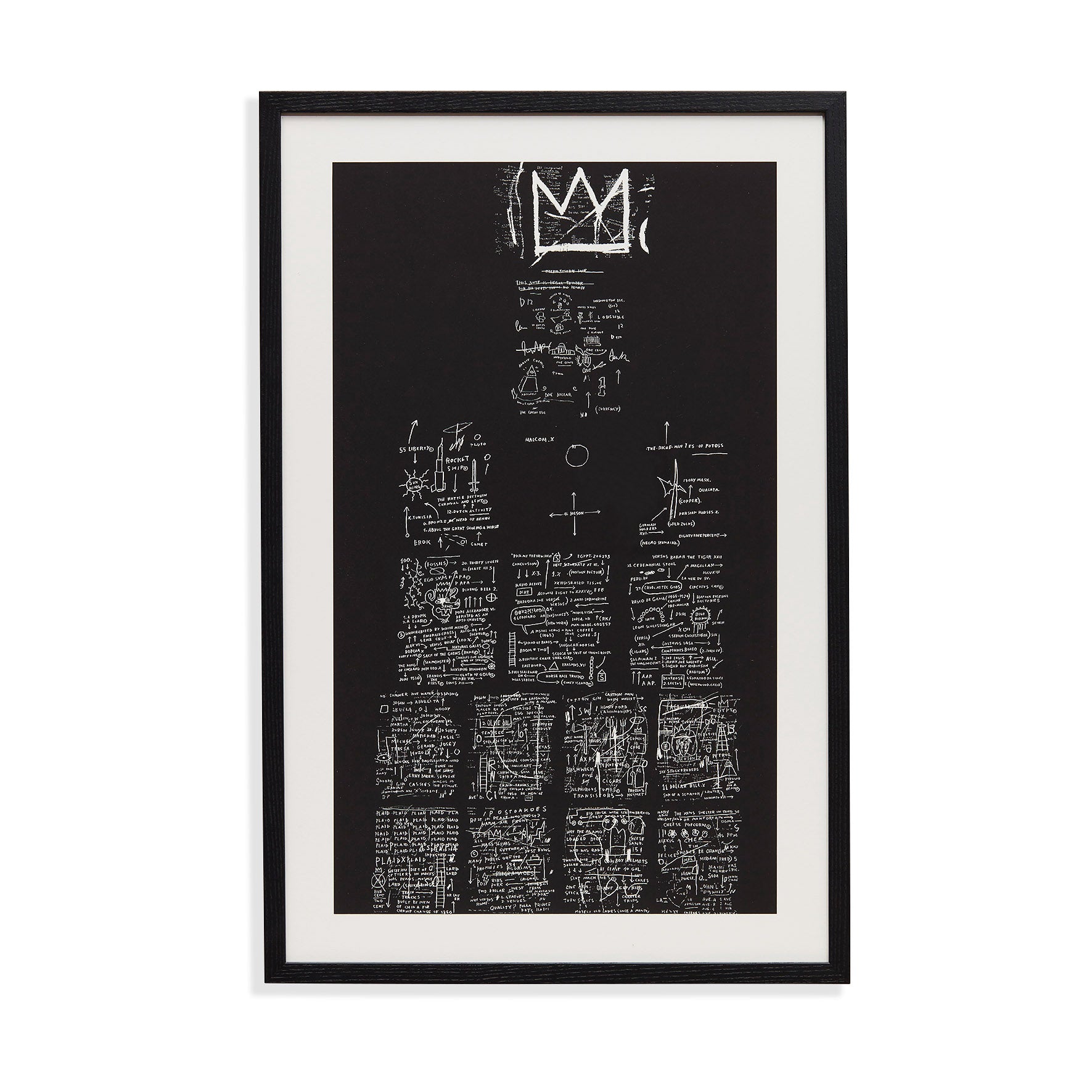 Jean-Michel Basquiat Tuxedo 1982?C83 Framed Print - Image 4